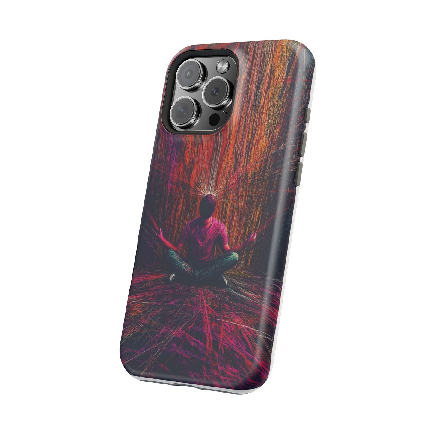 Luxurious Magnetic Wireless Charging Tough iPhone Case - "Transcendence" by Moxie-Jay