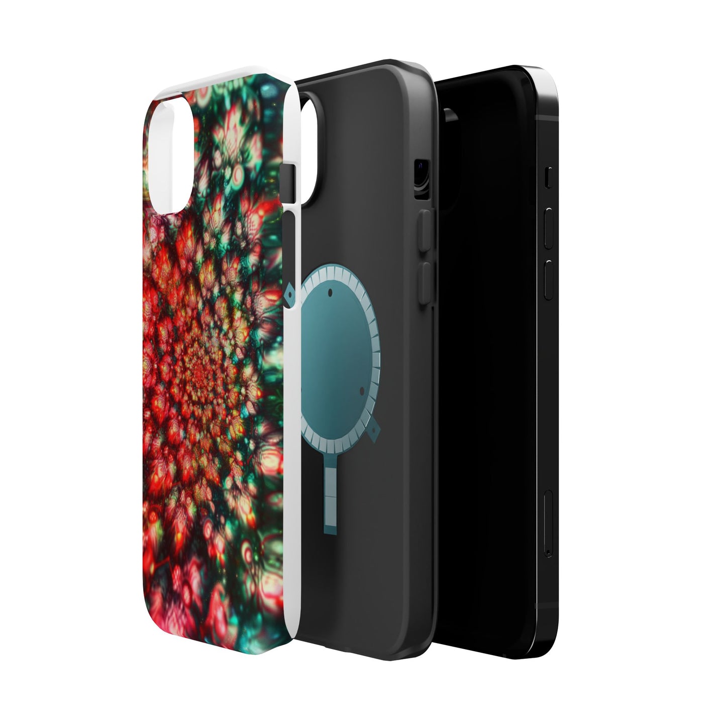 Luxurious Magnetic Wireless Charging Tough iPhone Case - "Psychedelic Dreams" by Moxie-Jay