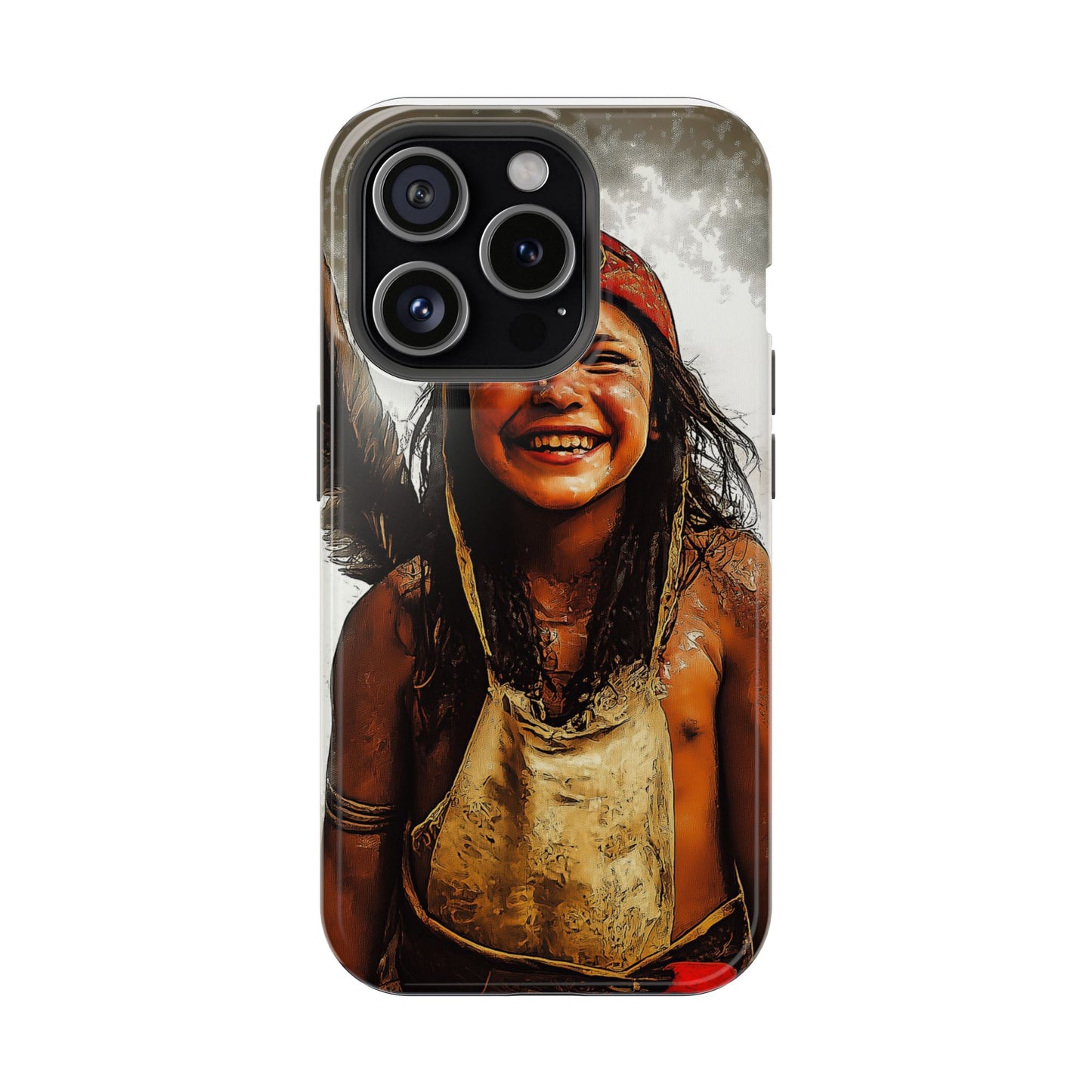 Luxurious Magnetic Wireless Charging Tough iPhone Case - Native Heritage Art by Moxie-Jay