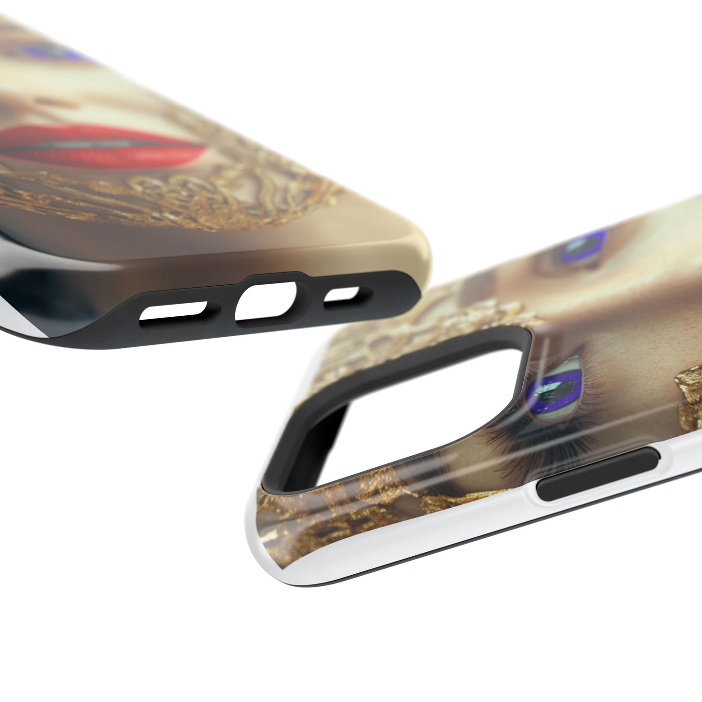 iPhone Case - Purple Eyes Fashion Editorial Art Design