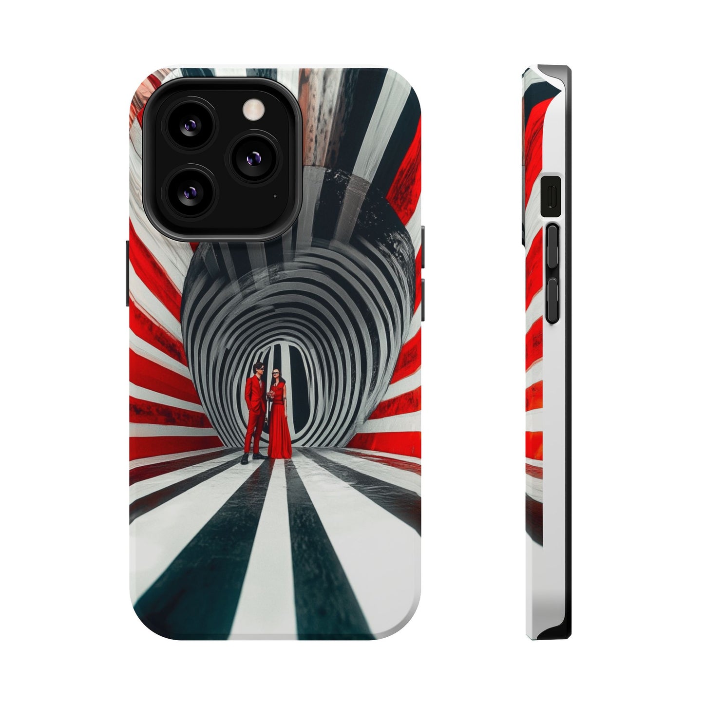 Cosmic Vortex" Luxury Magnetic Wireless Charging iPhone Case by Moxie Jay