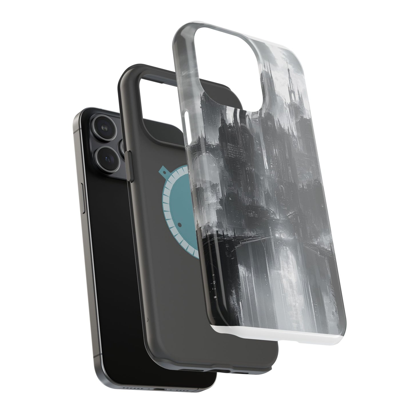 iPhone Magnetic Tough Case - Futuristic Gotham Design by Moxie Jay