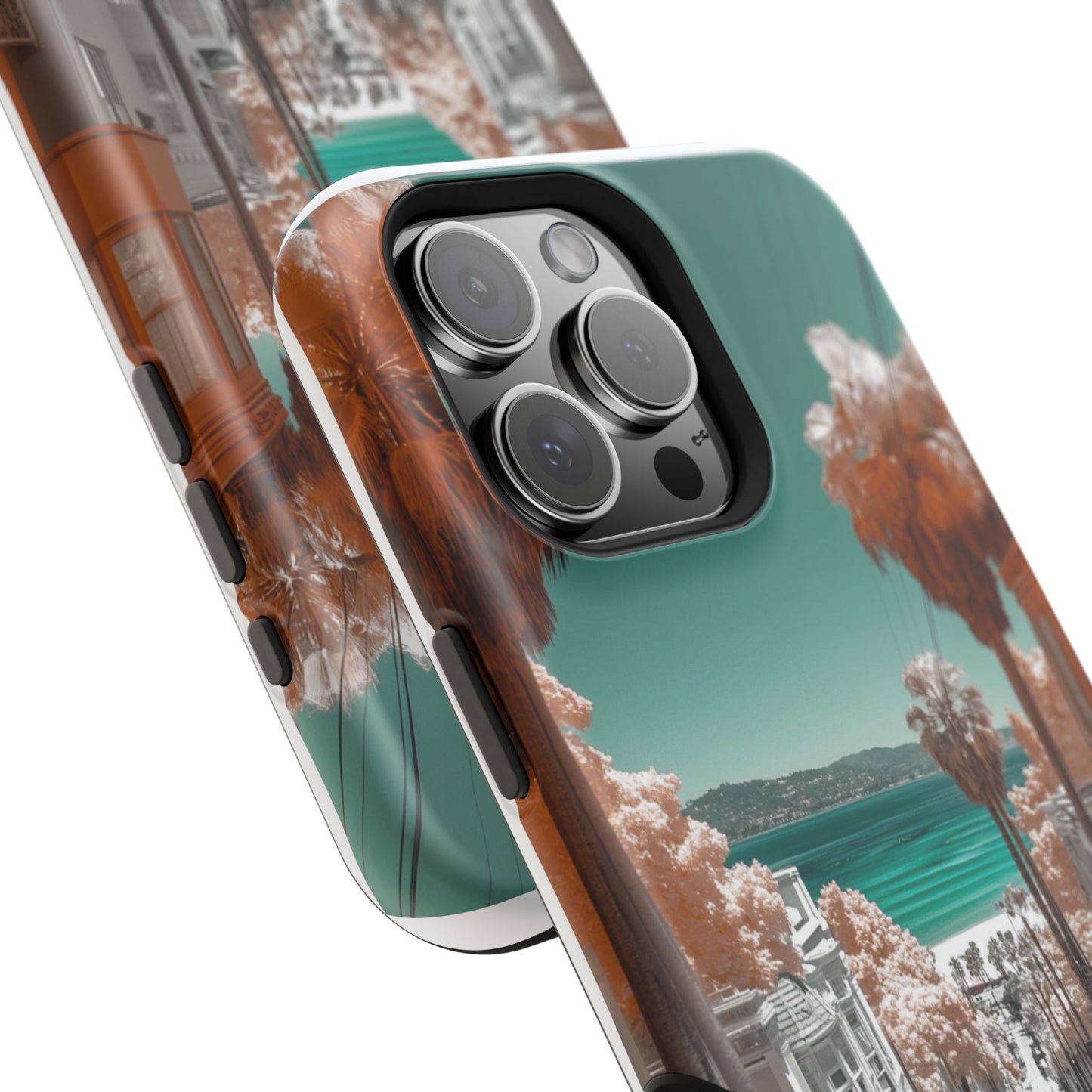 "San Clemente Memories" Luxury Magnetic Wireless Charging iPhone Case by Moxie Jay