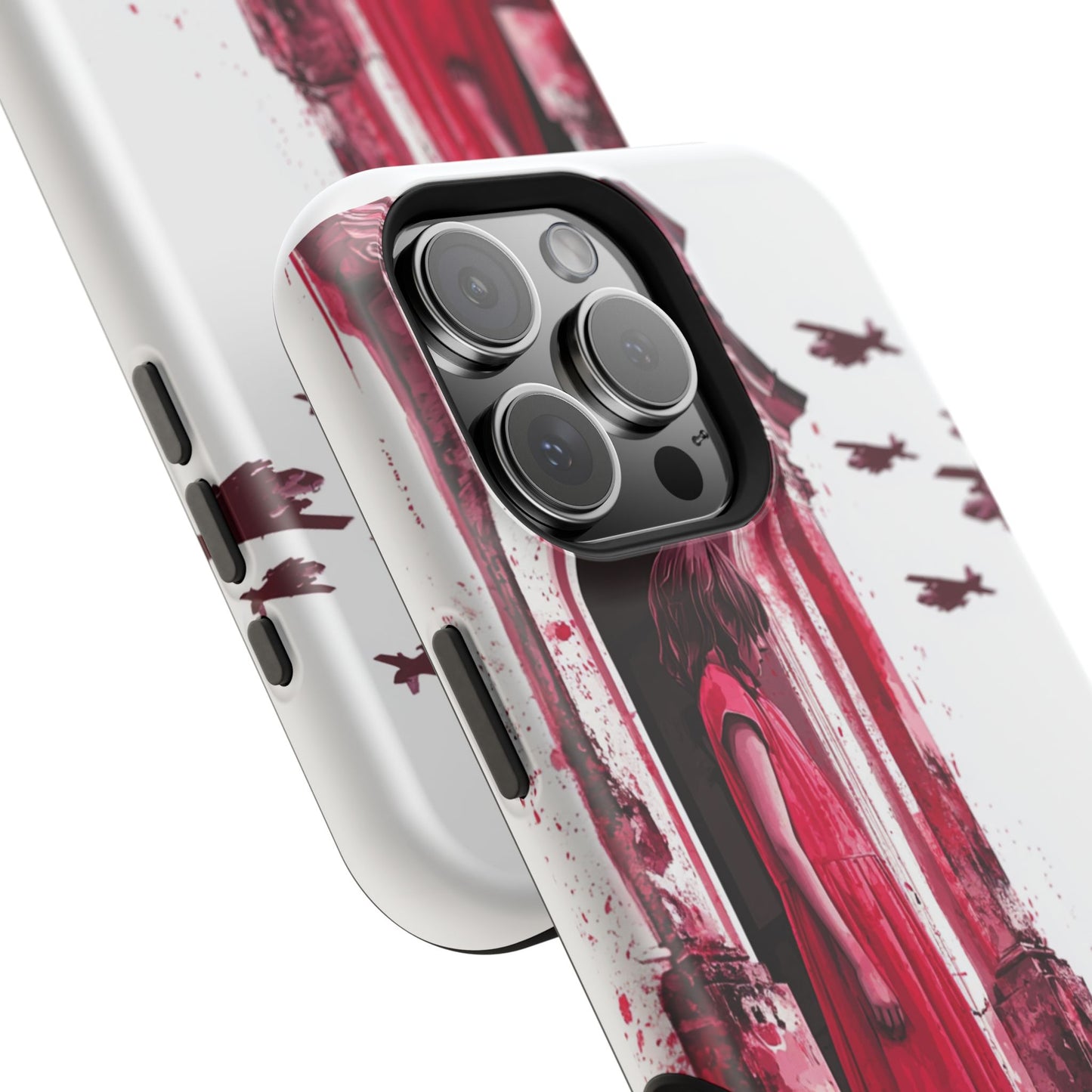 Luxurious MagSafe® Compatible iPhone Case - "Resilience in Ruins" by Moxie-Jay