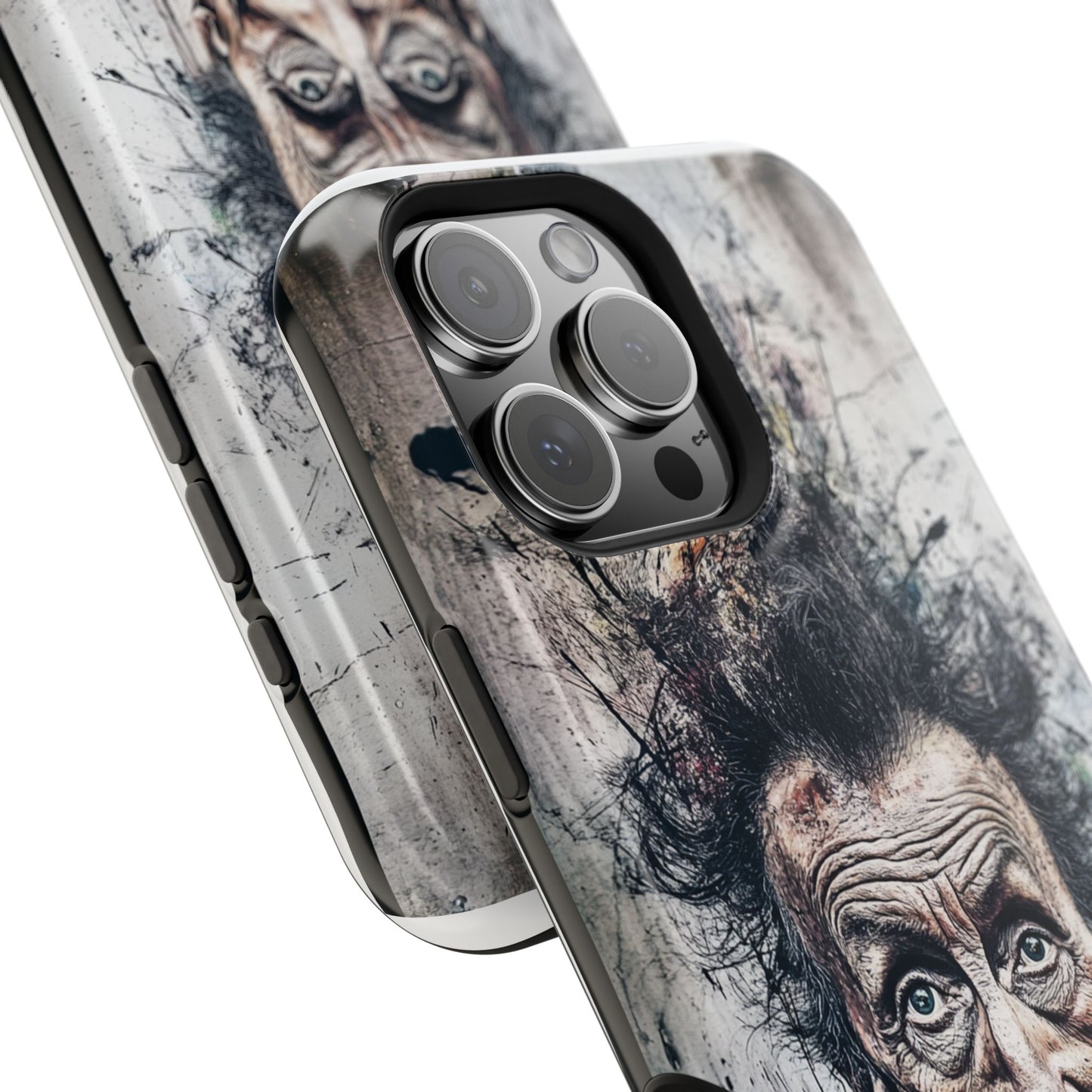 Luxurious Magnetic Wireless Charging Tough iPhone Case - "Demonic Dali" by Moxie-Jay