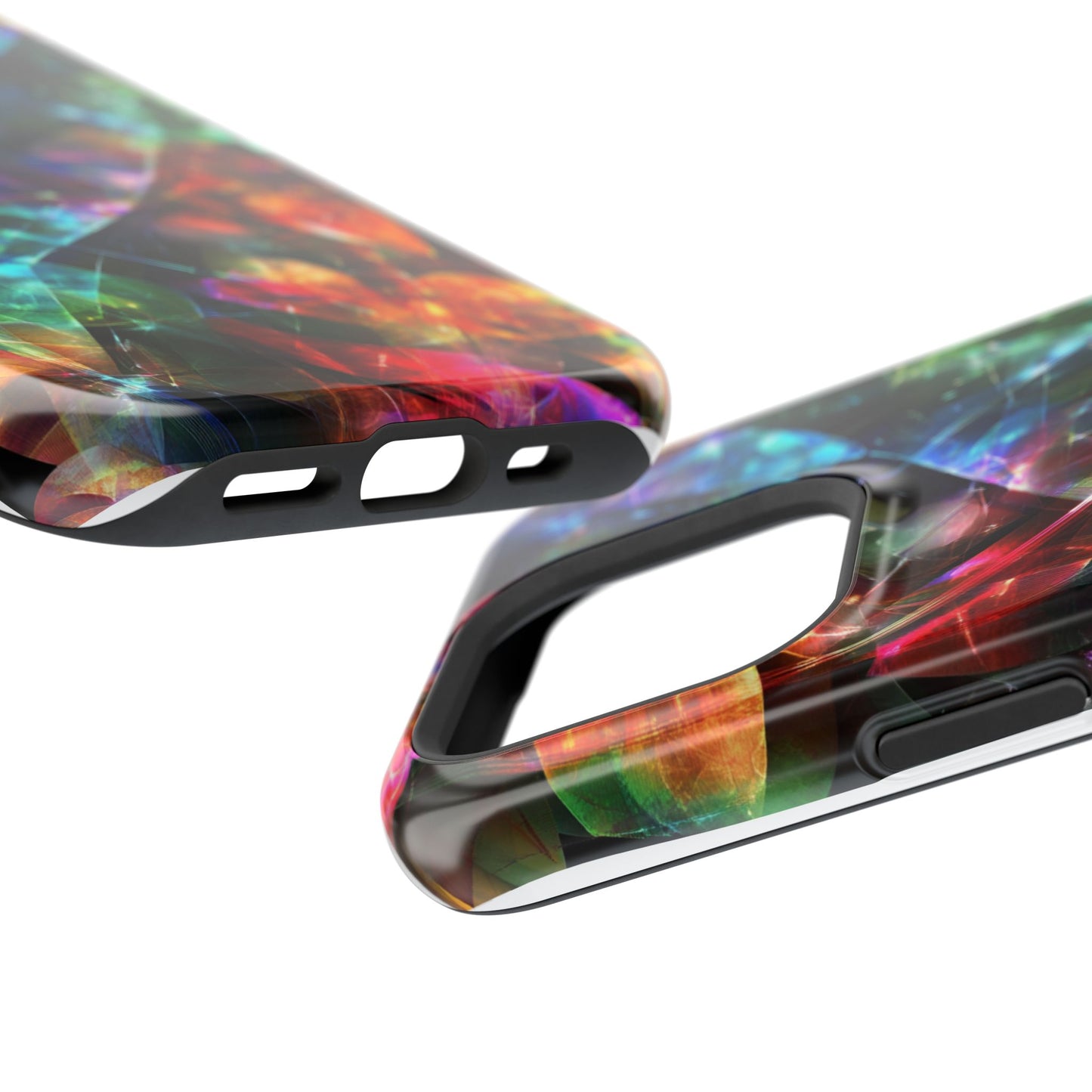 iPhone Case with Neon Colors Art by Moxie-Jay