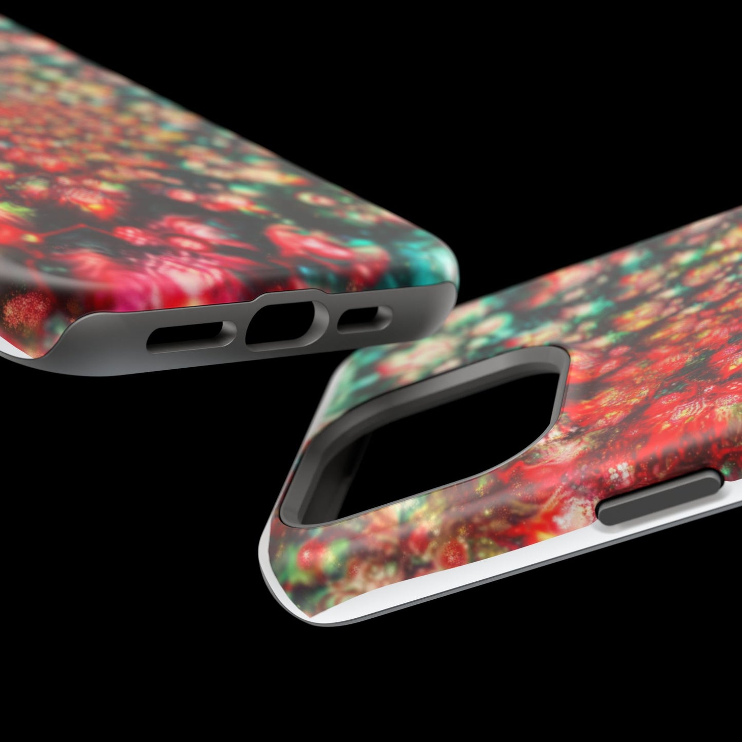 Luxurious Magnetic Wireless Charging Tough iPhone Case - "Psychedelic Dreams" by Moxie-Jay