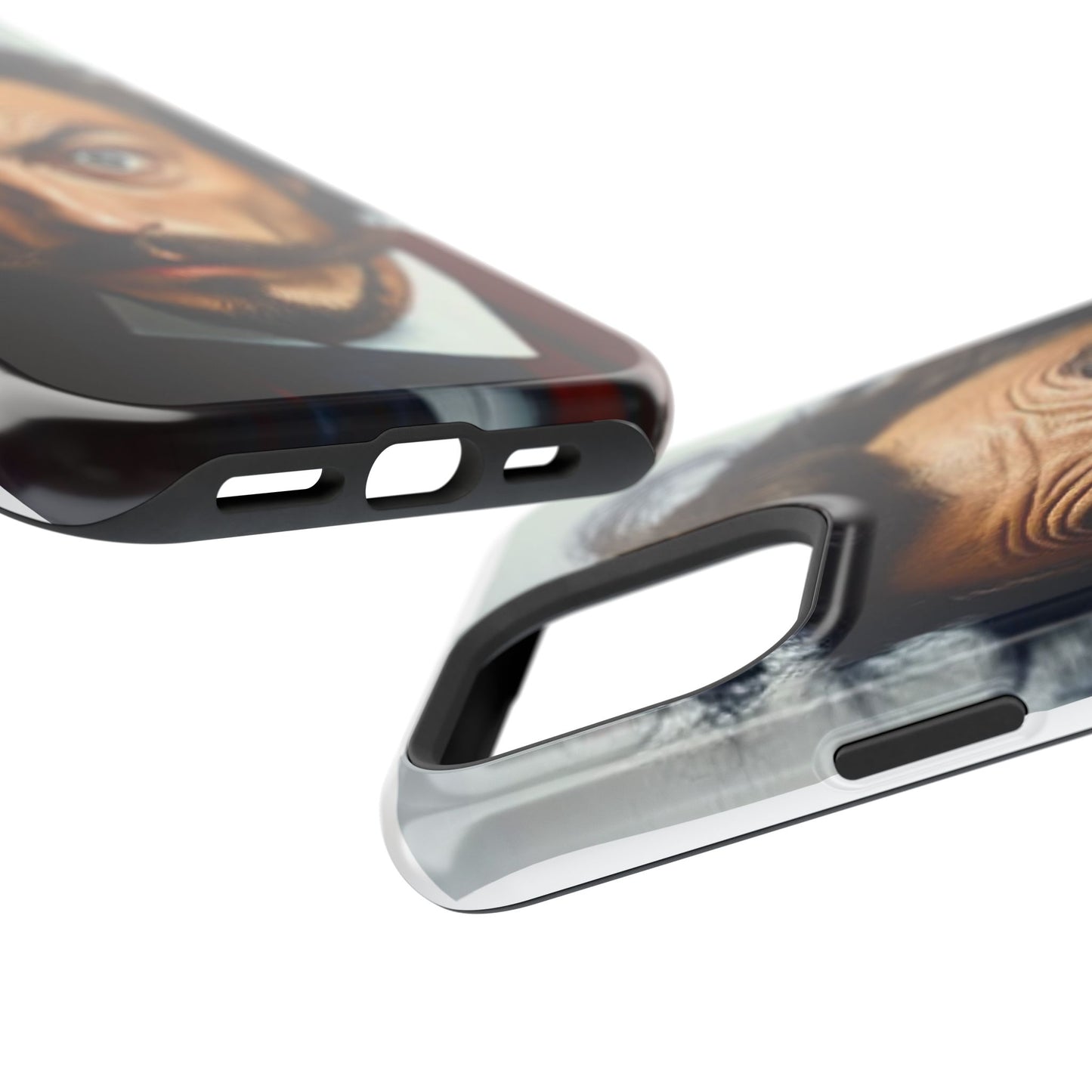 Luxurious Magnetic Wireless Charging Tough iPhone Case - “Close-Up Salvador Dali” by Moxie-Jay