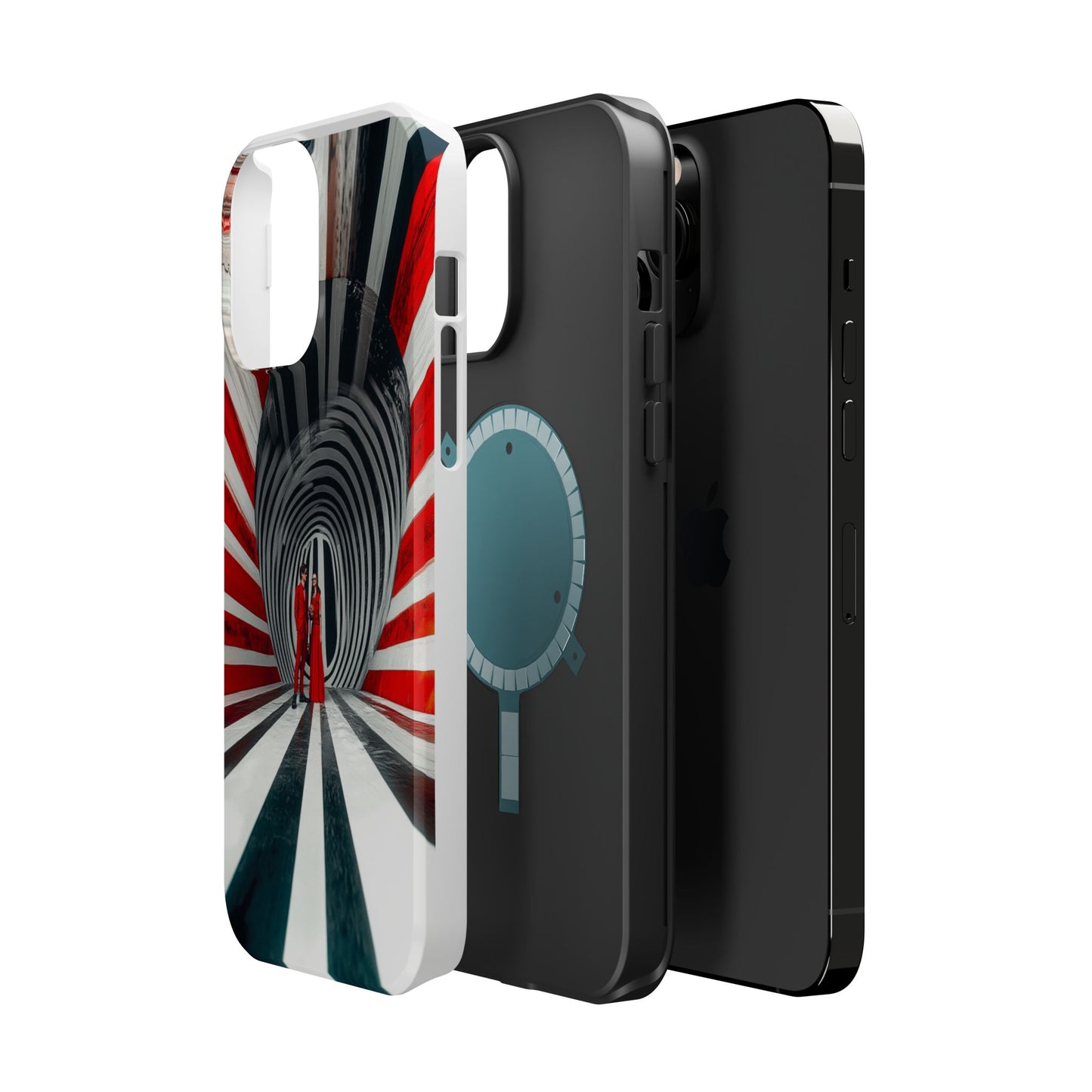 Cosmic Vortex" Luxury Magnetic Wireless Charging iPhone Case by Moxie Jay