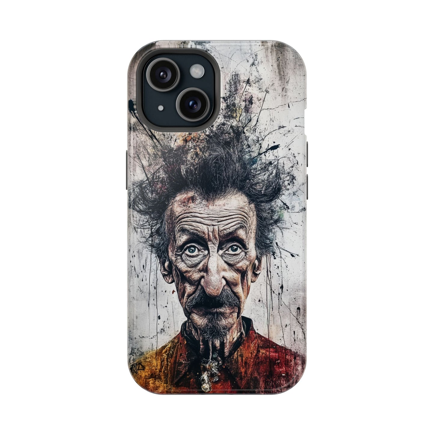 Luxurious Magnetic Wireless Charging Tough iPhone Case - "Demonic Dali" by Moxie-Jay