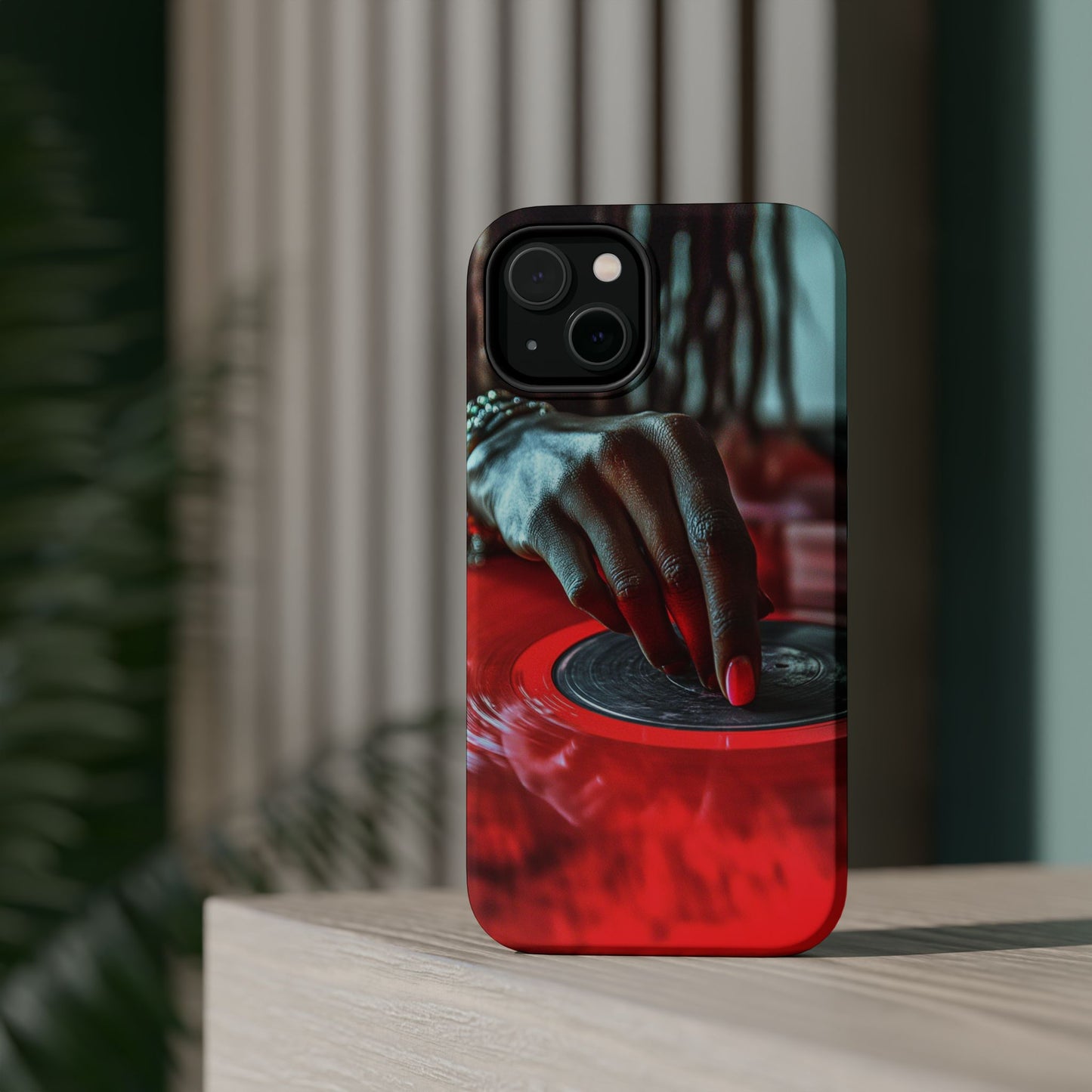 Luxurious MagSafe® Compatible iPhone Case - "Vinyl Groove" by Moxie-Jay
