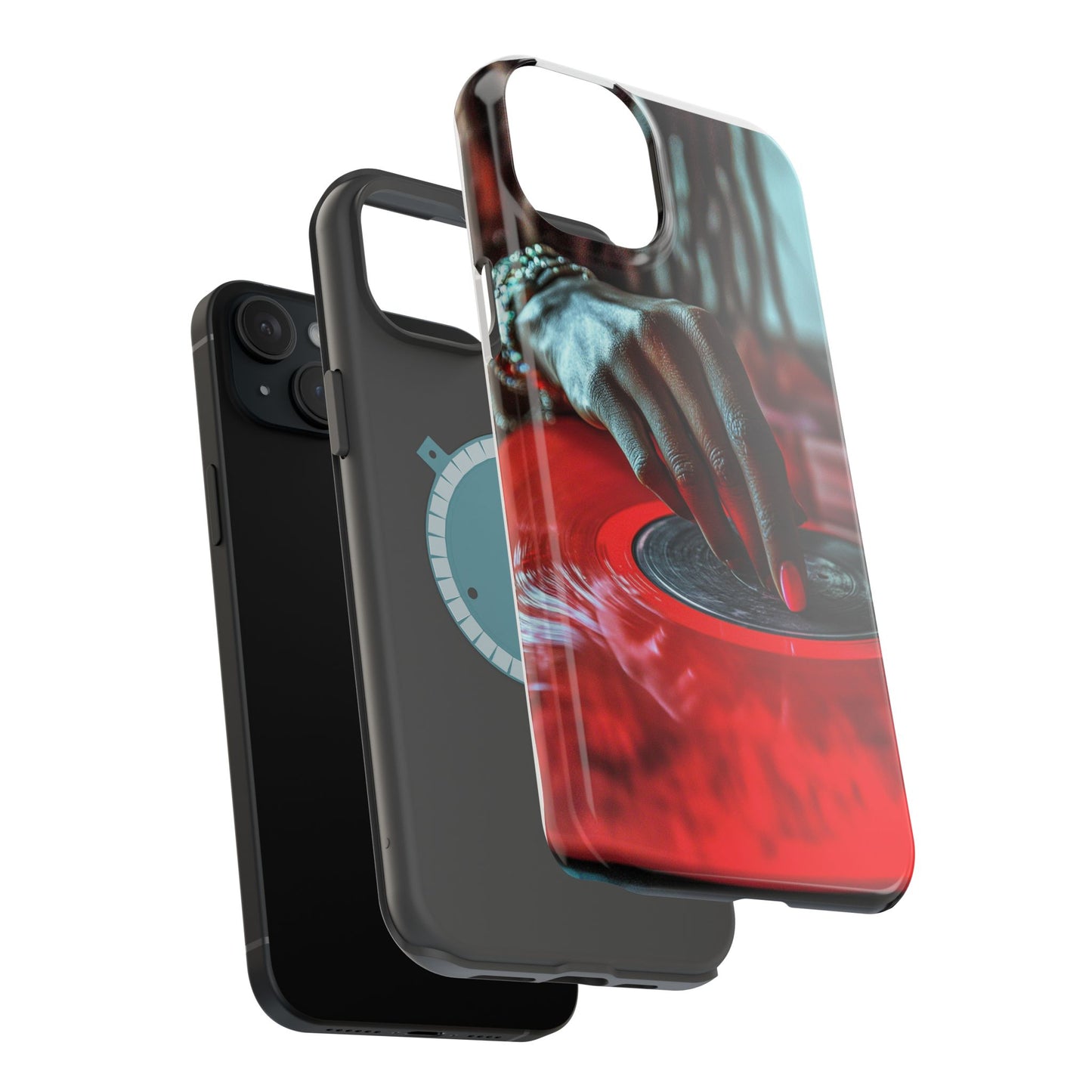 Luxurious MagSafe® Compatible iPhone Case - "Vinyl Groove" by Moxie-Jay
