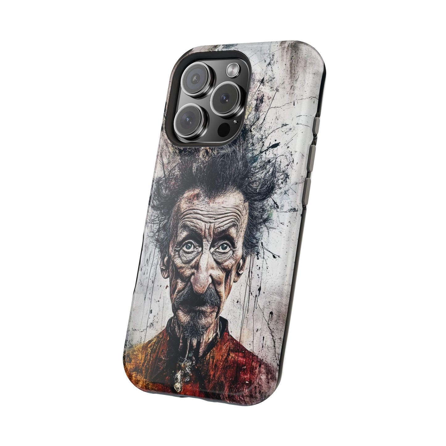 Luxurious Magnetic Wireless Charging Tough iPhone Case - "Demonic Dali" by Moxie-Jay