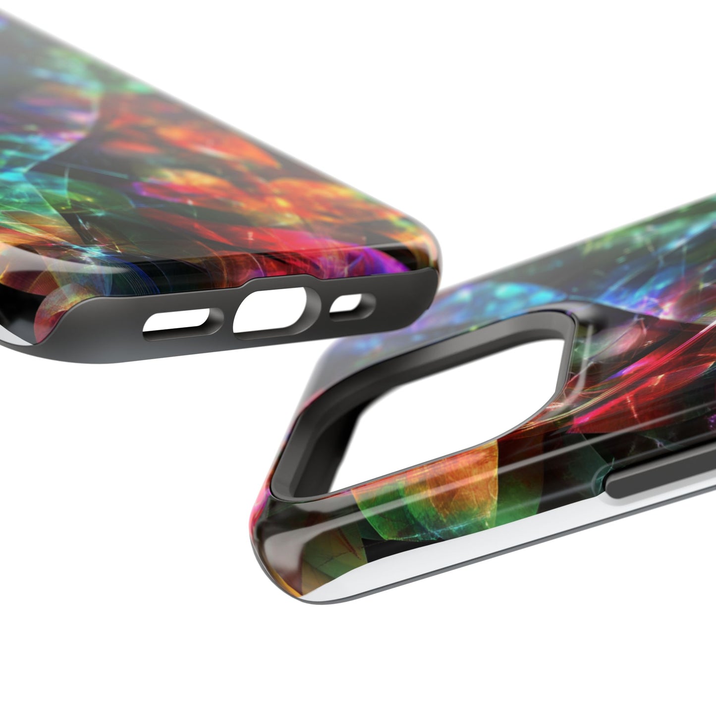 iPhone Case with Neon Colors Art by Moxie-Jay