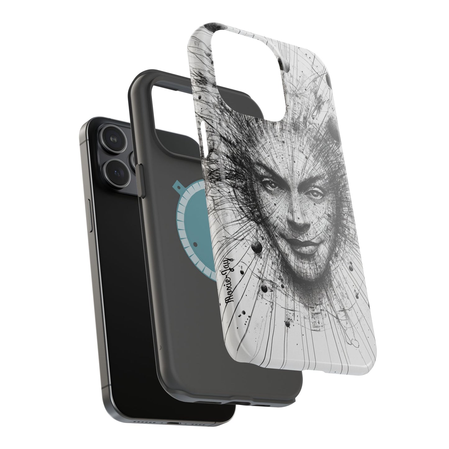 Artistic Magnetic Phone Case - Unique Design for Creative Minds
