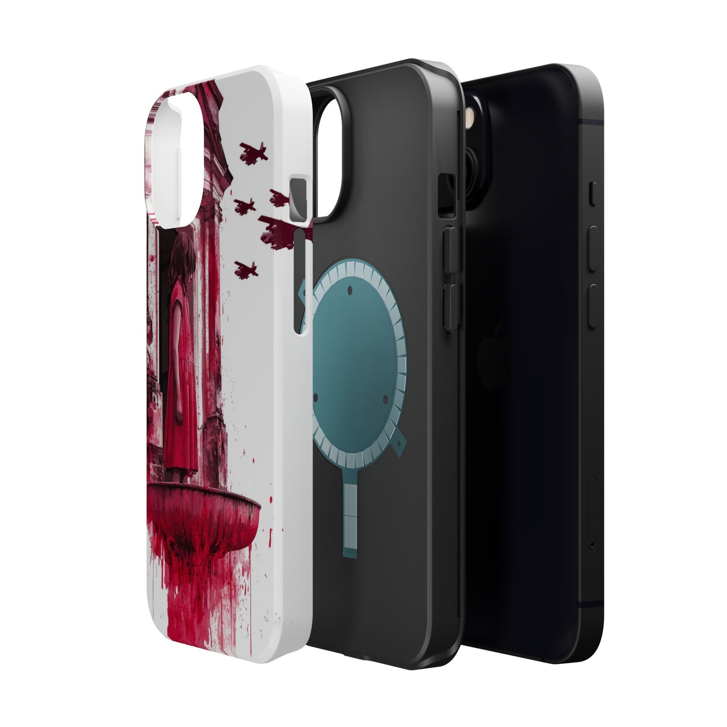 Luxurious MagSafe® Compatible iPhone Case - "Resilience in Ruins" by Moxie-Jay