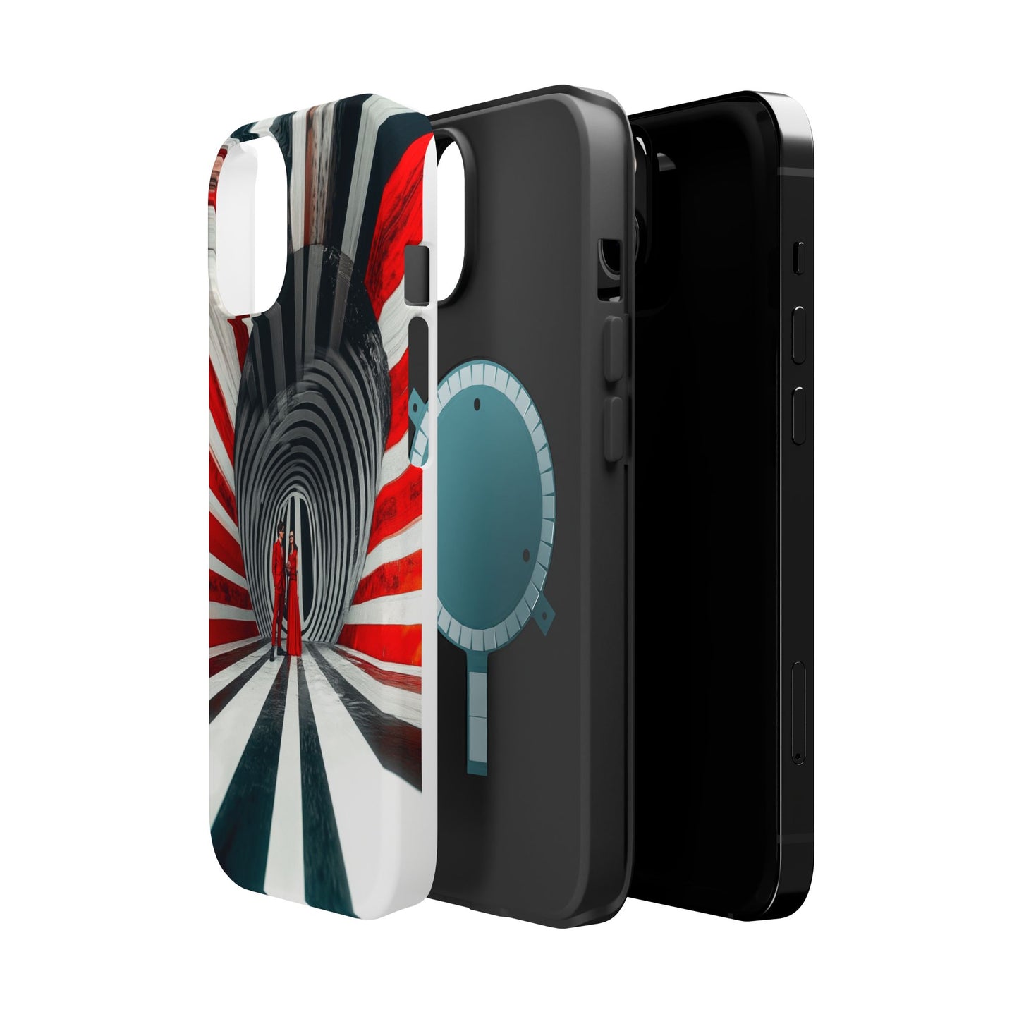 Cosmic Vortex" Luxury Magnetic Wireless Charging iPhone Case by Moxie Jay
