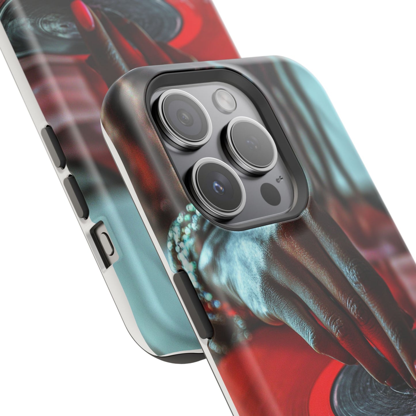 Luxurious MagSafe® Compatible iPhone Case - "Vinyl Groove" by Moxie-Jay