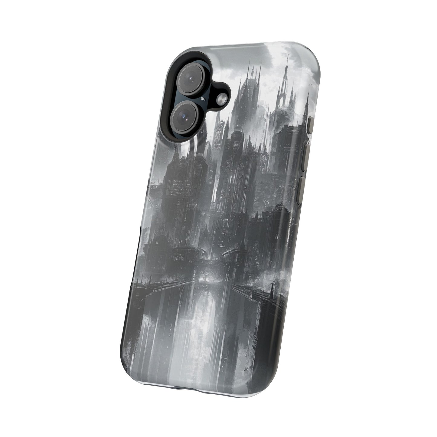 iPhone Magnetic Tough Case - Futuristic Gotham Design by Moxie Jay