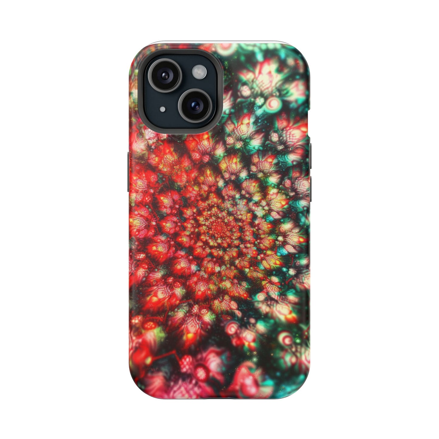 Luxurious Magnetic Wireless Charging Tough iPhone Case - "Psychedelic Dreams" by Moxie-Jay