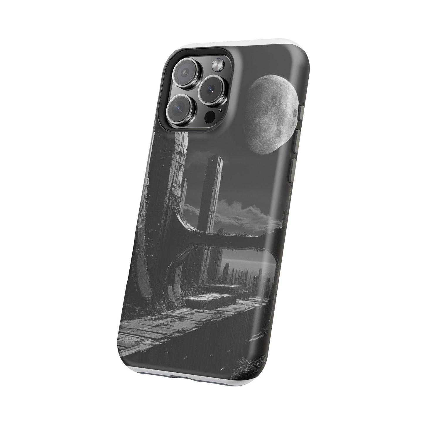 Futuristic Moonscape MagSafe® iPhone Case - Moxie-Jay Art Edition