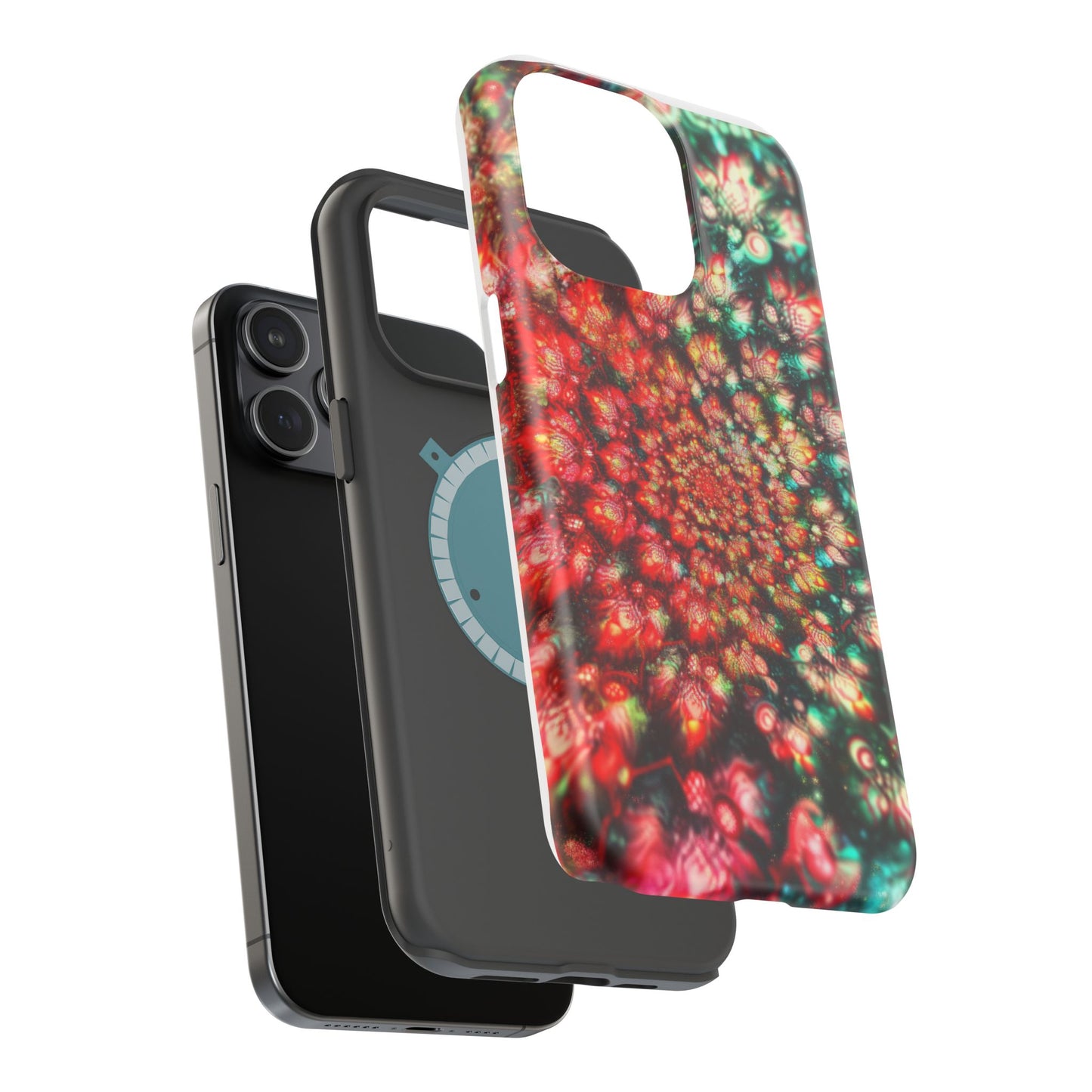 Luxurious Magnetic Wireless Charging Tough iPhone Case - "Psychedelic Dreams" by Moxie-Jay