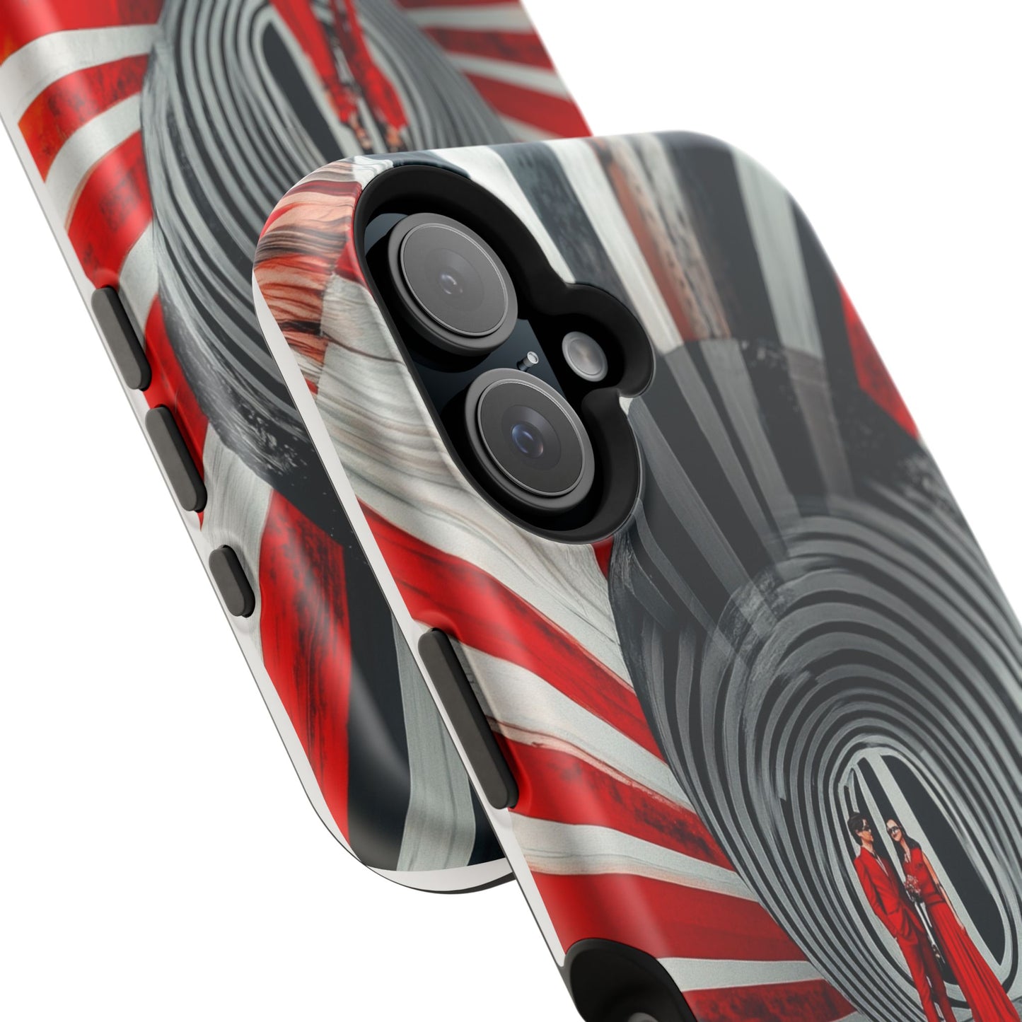 Cosmic Vortex" Luxury Magnetic Wireless Charging iPhone Case by Moxie Jay