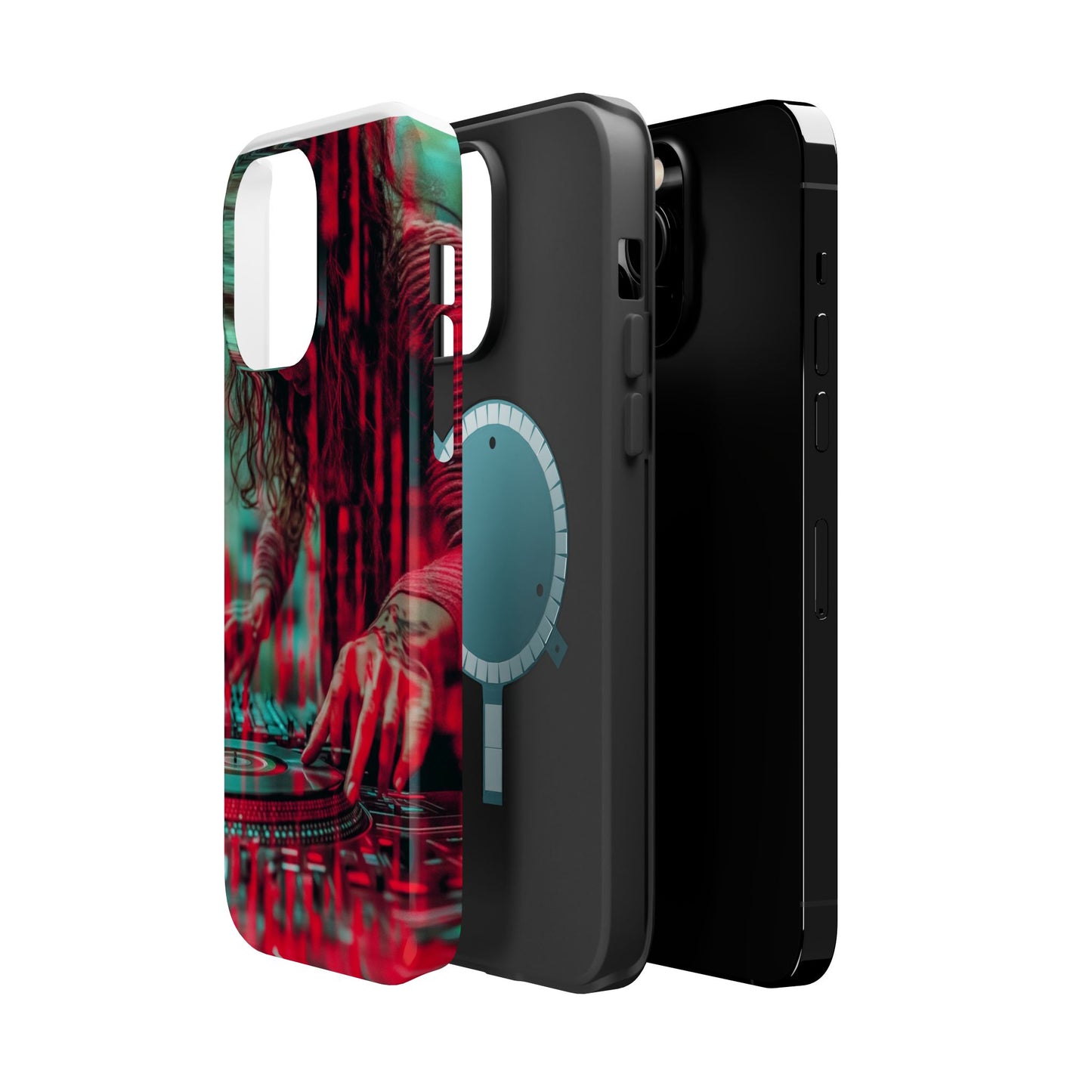 "Vinyl Virtuoso" Luxury Magnetic Wireless Charging iPhone Case by Moxie Jay