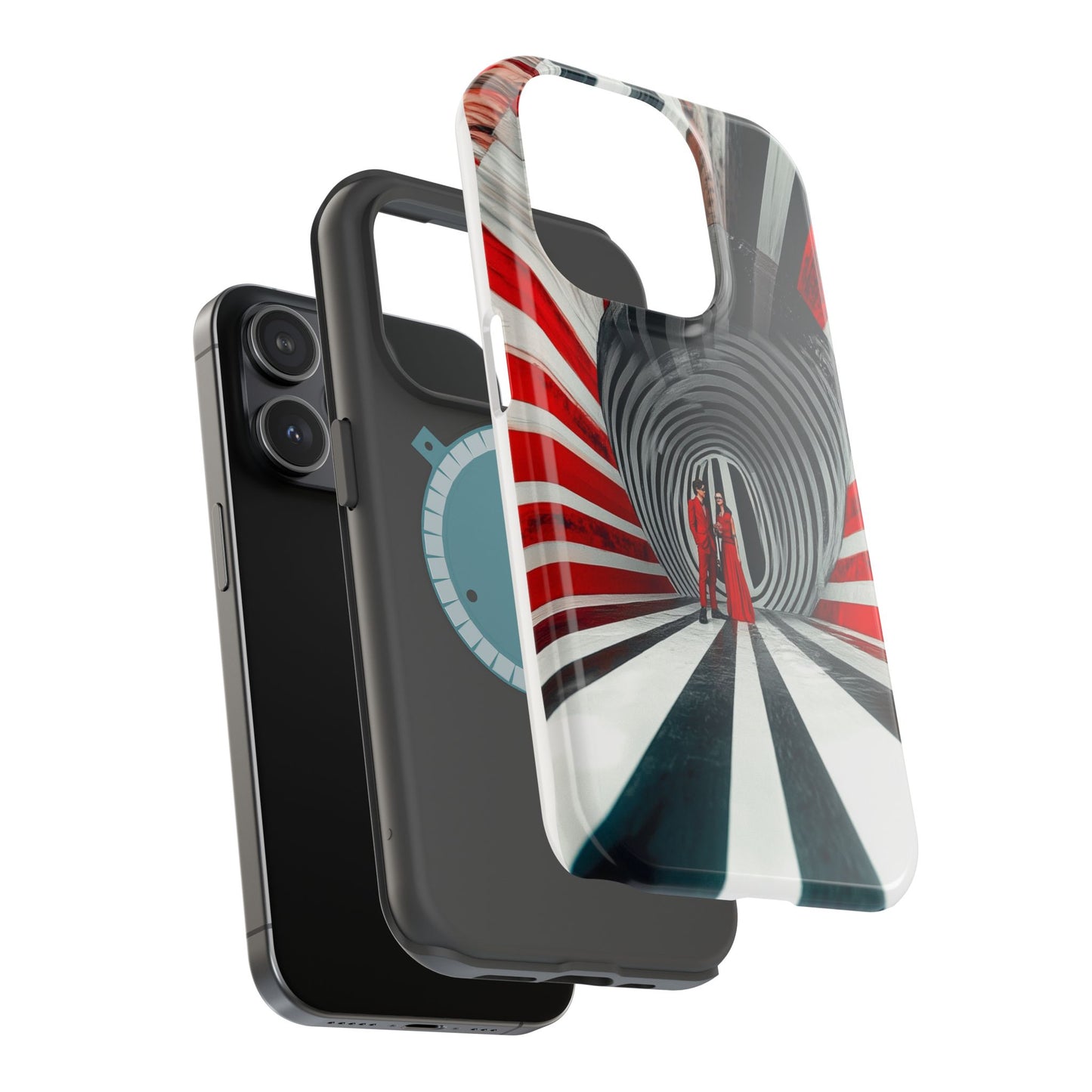 Cosmic Vortex" Luxury Magnetic Wireless Charging iPhone Case by Moxie Jay