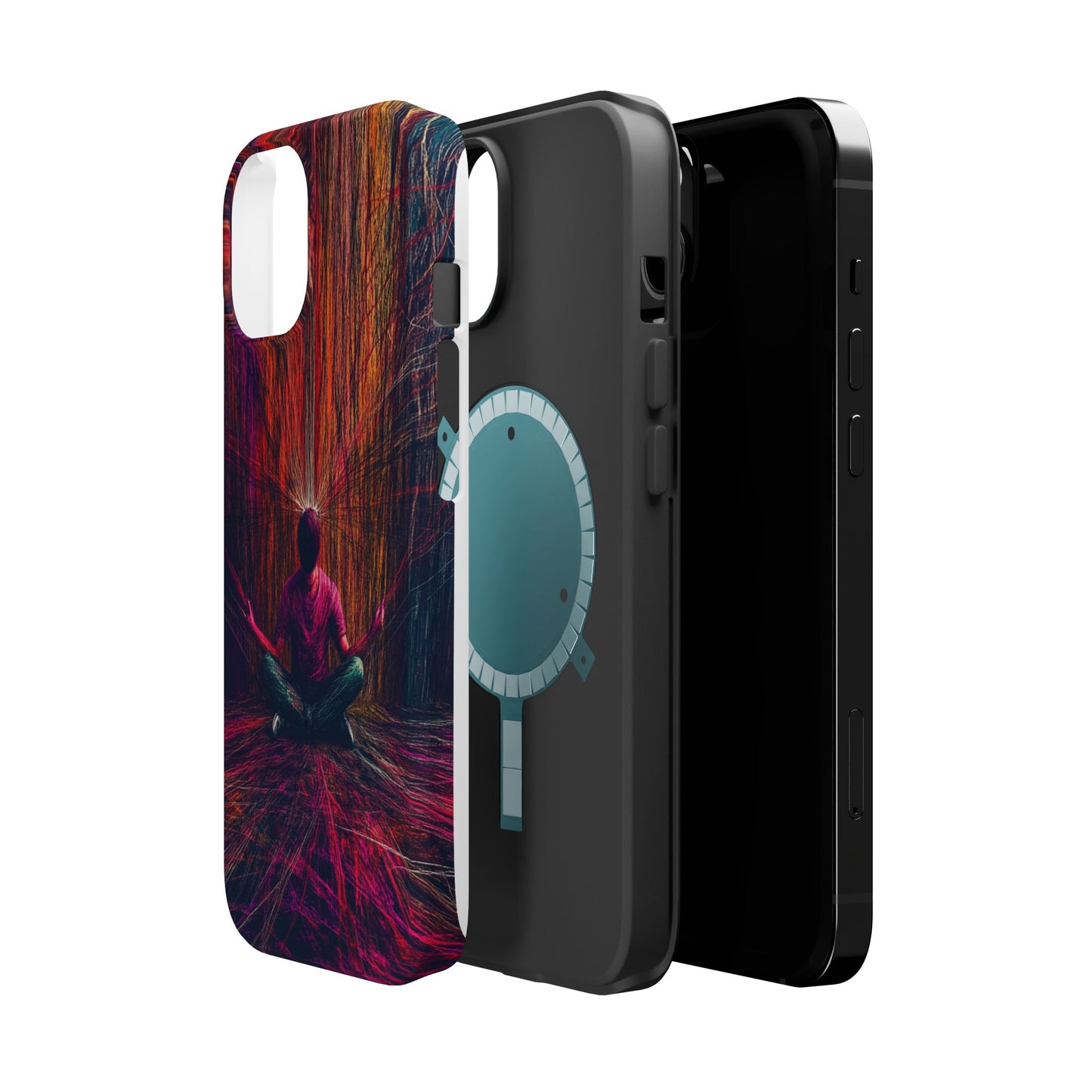 Luxurious Magnetic Wireless Charging Tough iPhone Case - "Transcendence" by Moxie-Jay