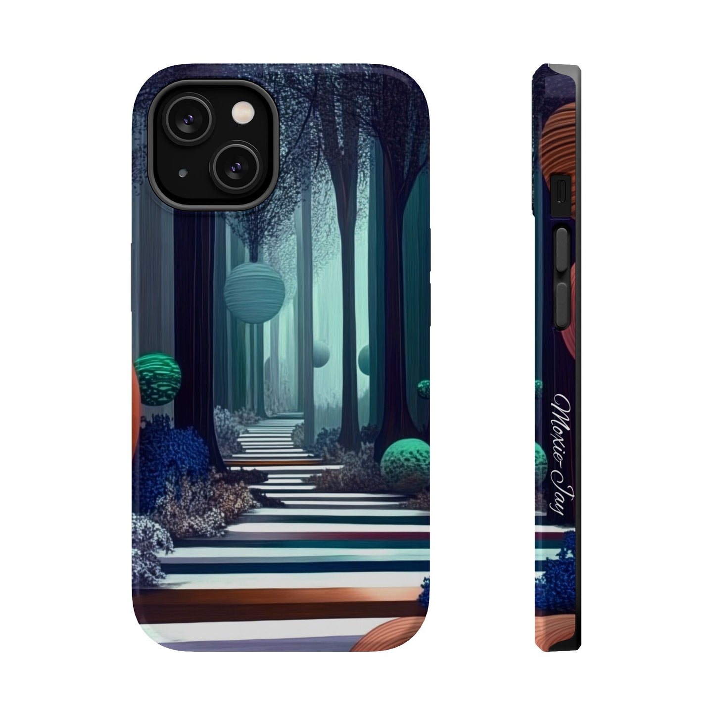 Wonderland Descent: Moxie-Jay's Magnetic iPhone Masterpiece