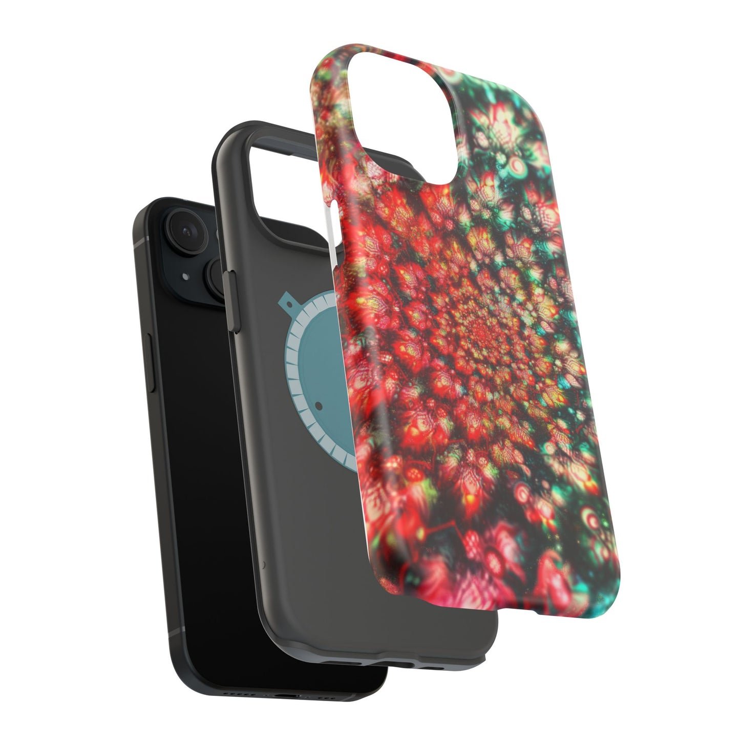 Luxurious Magnetic Wireless Charging Tough iPhone Case - "Psychedelic Dreams" by Moxie-Jay