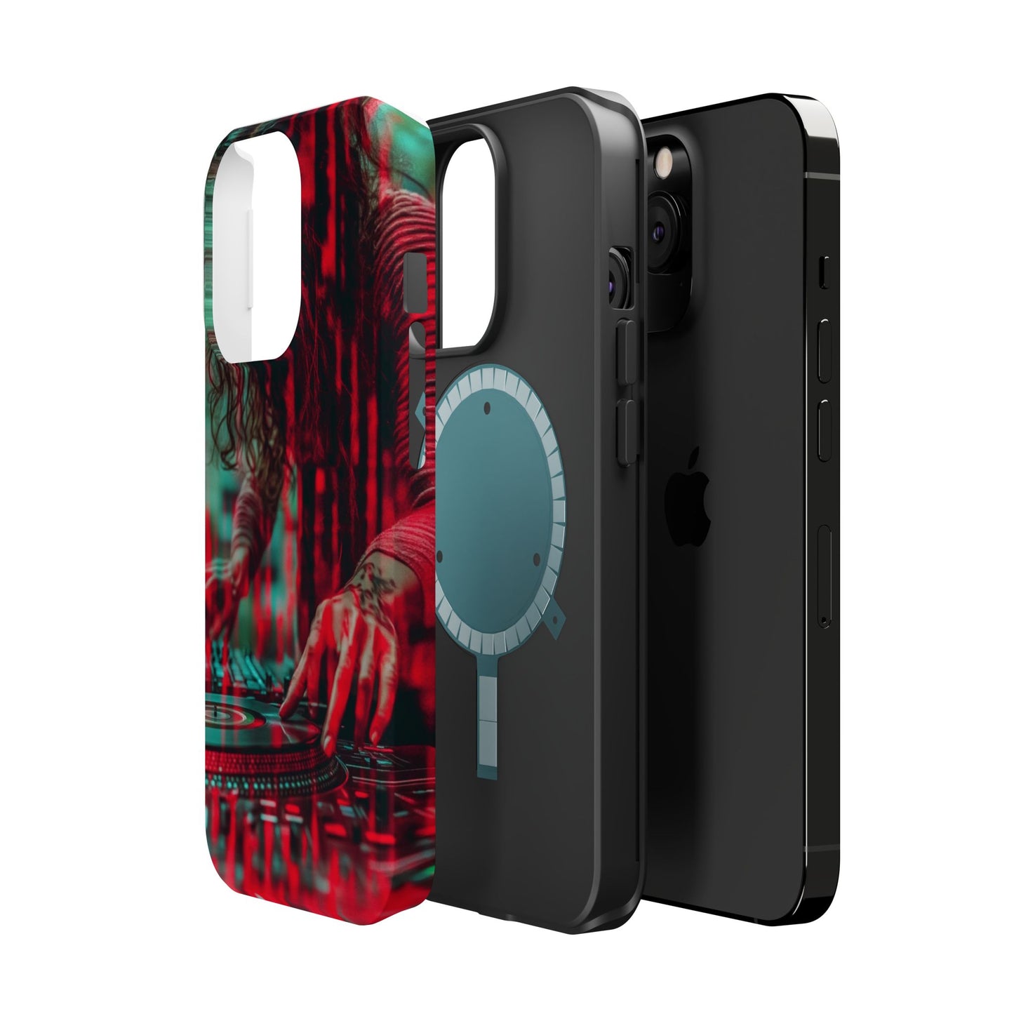 "Vinyl Virtuoso" Luxury Magnetic Wireless Charging iPhone Case by Moxie Jay