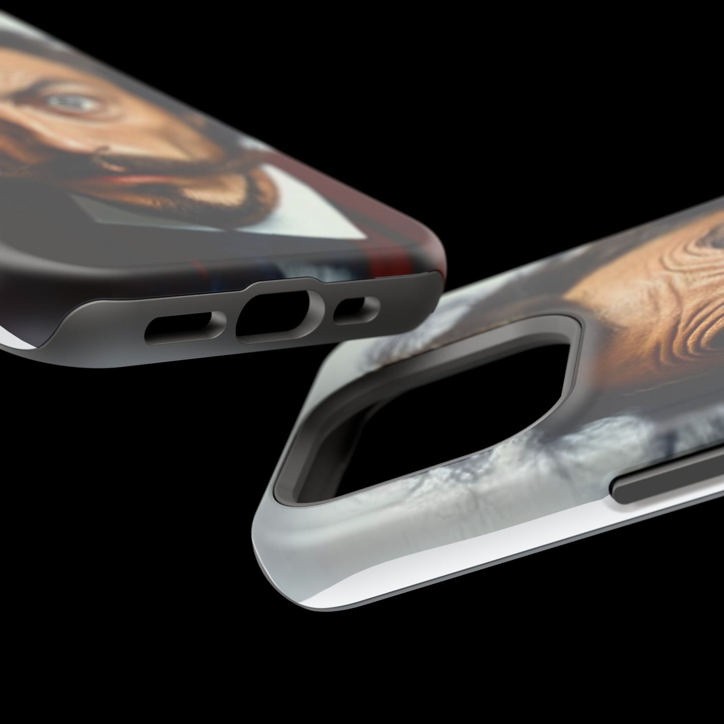 Luxurious Magnetic Wireless Charging Tough iPhone Case - “Close-Up Salvador Dali” by Moxie-Jay