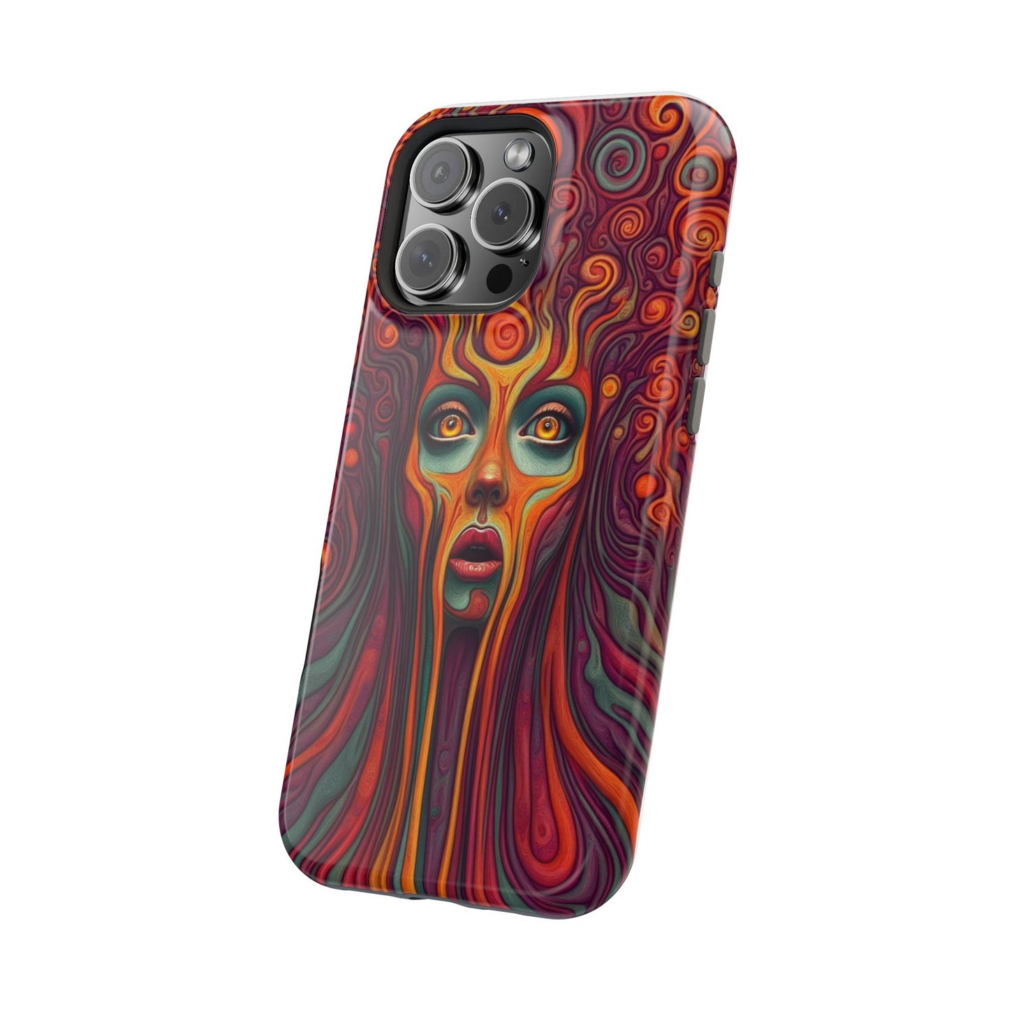 Luxurious MagSafe® Compatible iPhone Case - "Cosmic Meltdown" by Moxie-Jay