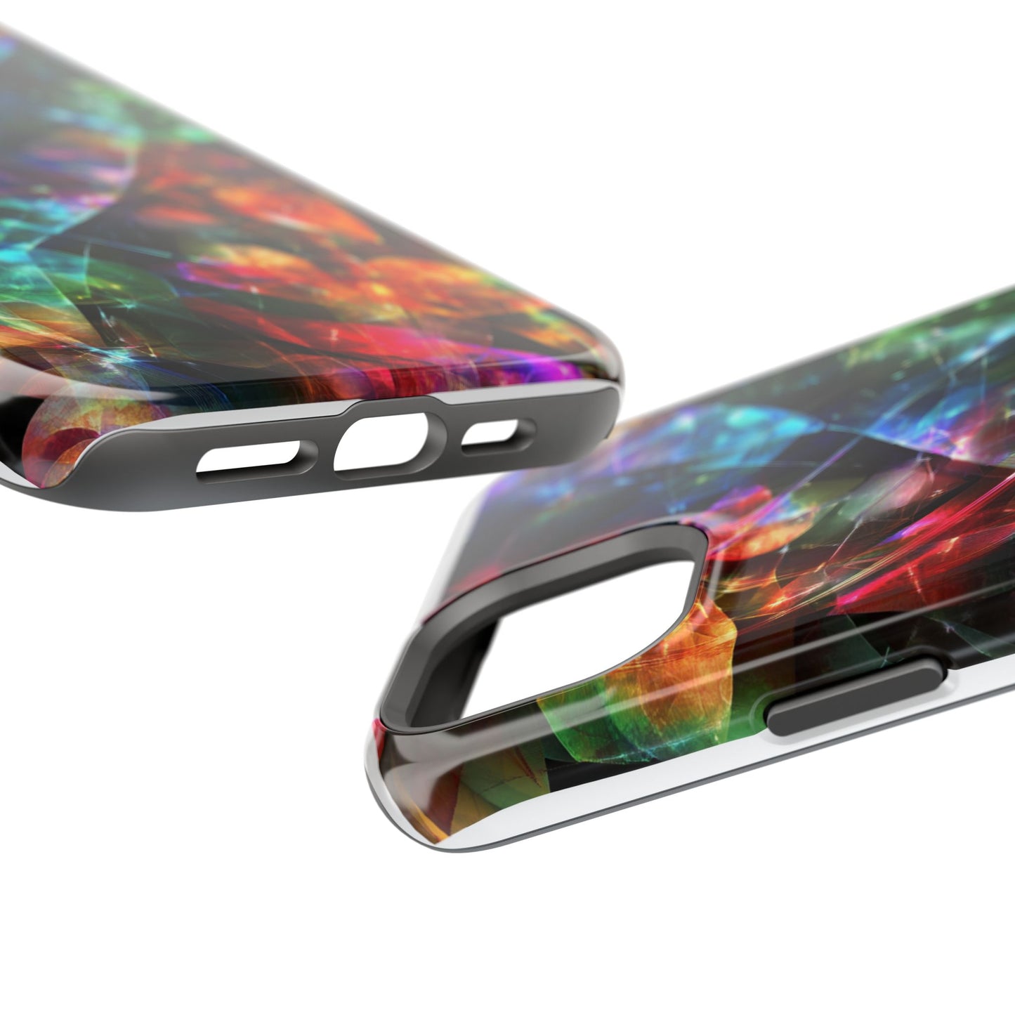 iPhone Case with Neon Colors Art by Moxie-Jay