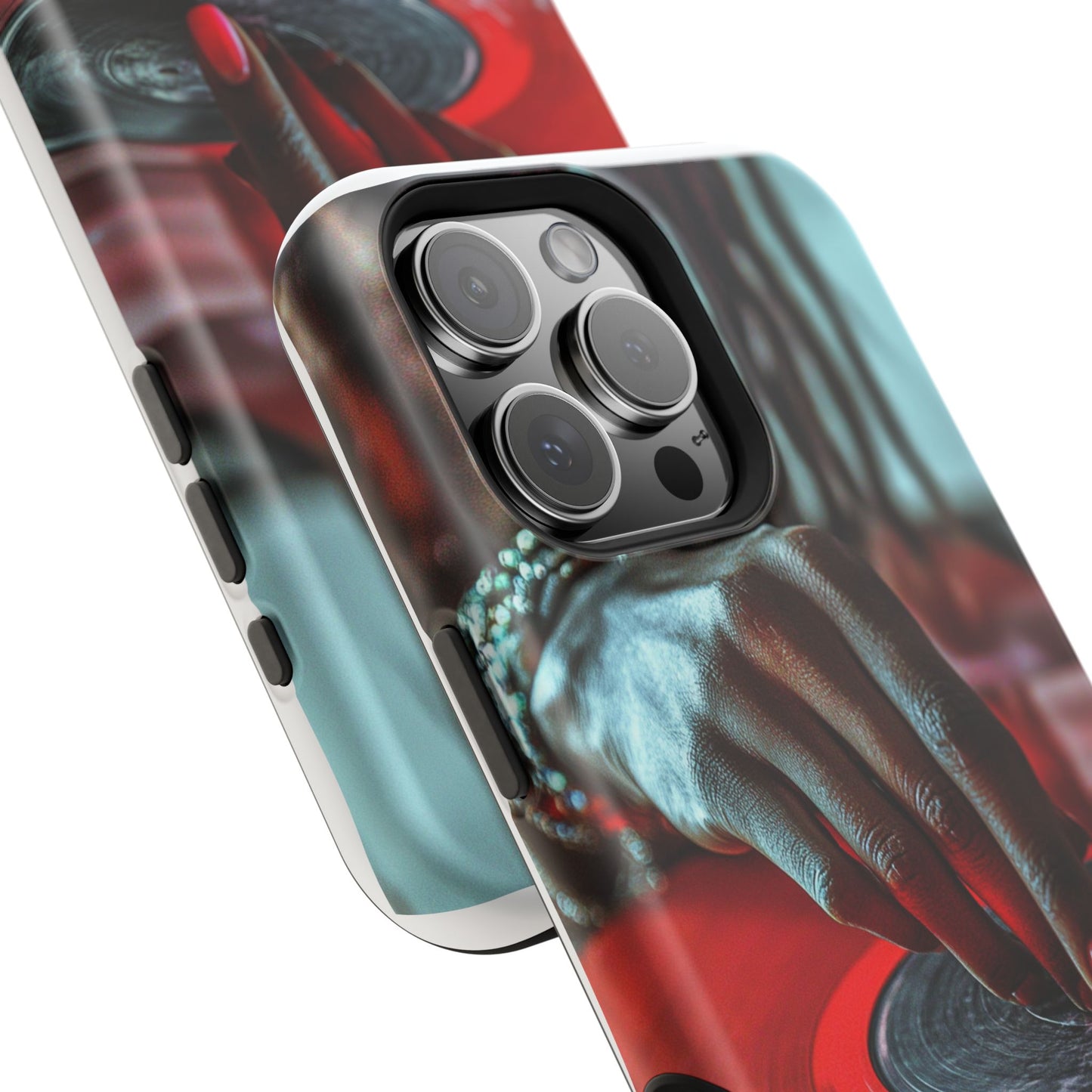 Luxurious MagSafe® Compatible iPhone Case - "Vinyl Groove" by Moxie-Jay