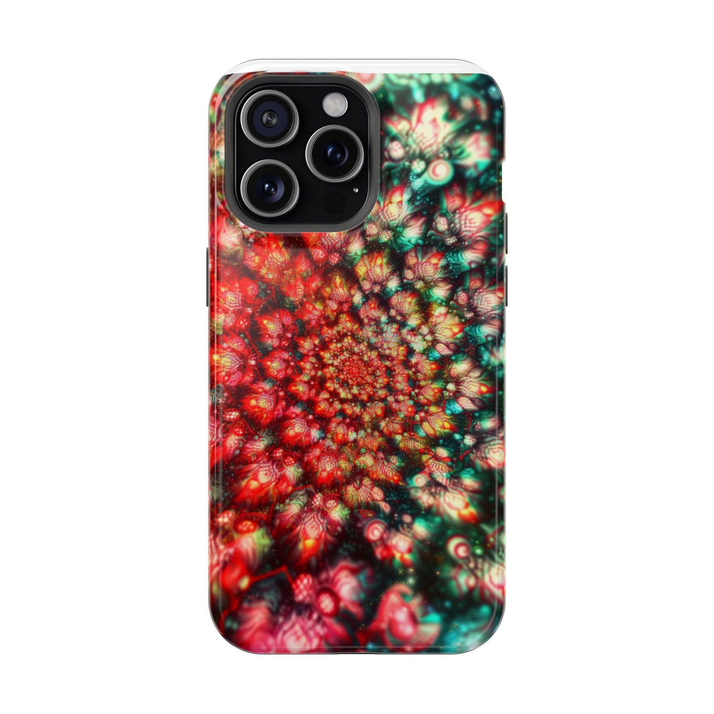 Luxurious Magnetic Wireless Charging Tough iPhone Case - "Psychedelic Dreams" by Moxie-Jay