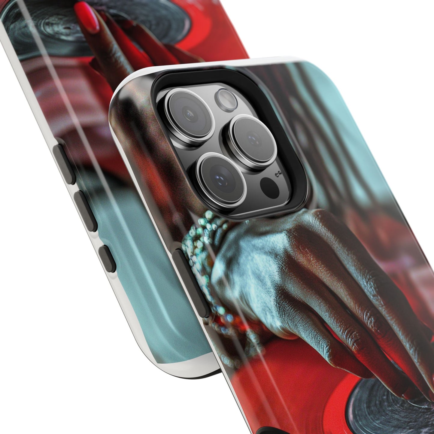 Luxurious MagSafe® Compatible iPhone Case - "Vinyl Groove" by Moxie-Jay