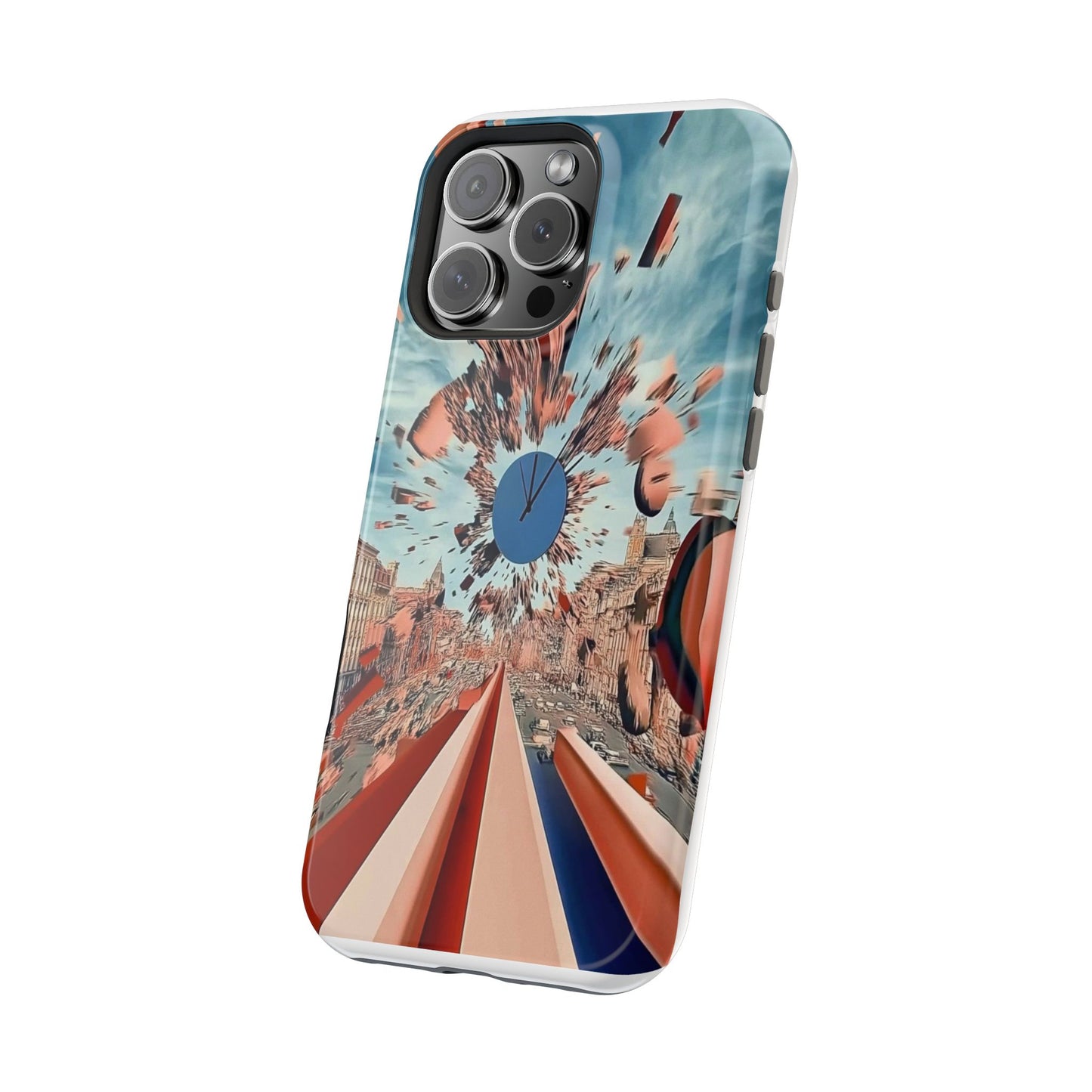 Phone Case with 'World at 10000 MPH' Art by Moxie Jay