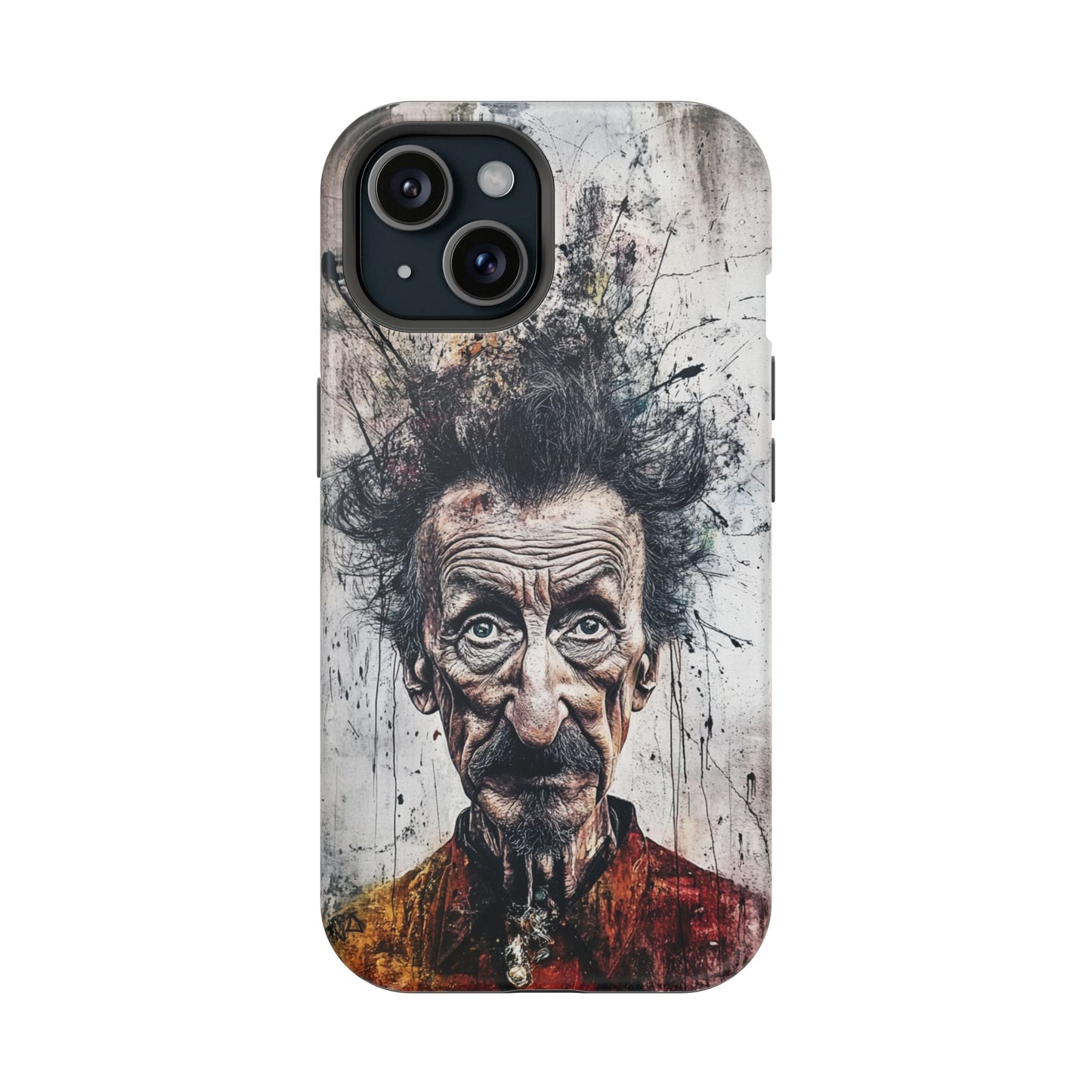 Luxurious Magnetic Wireless Charging Tough iPhone Case - "Demonic Dali" by Moxie-Jay