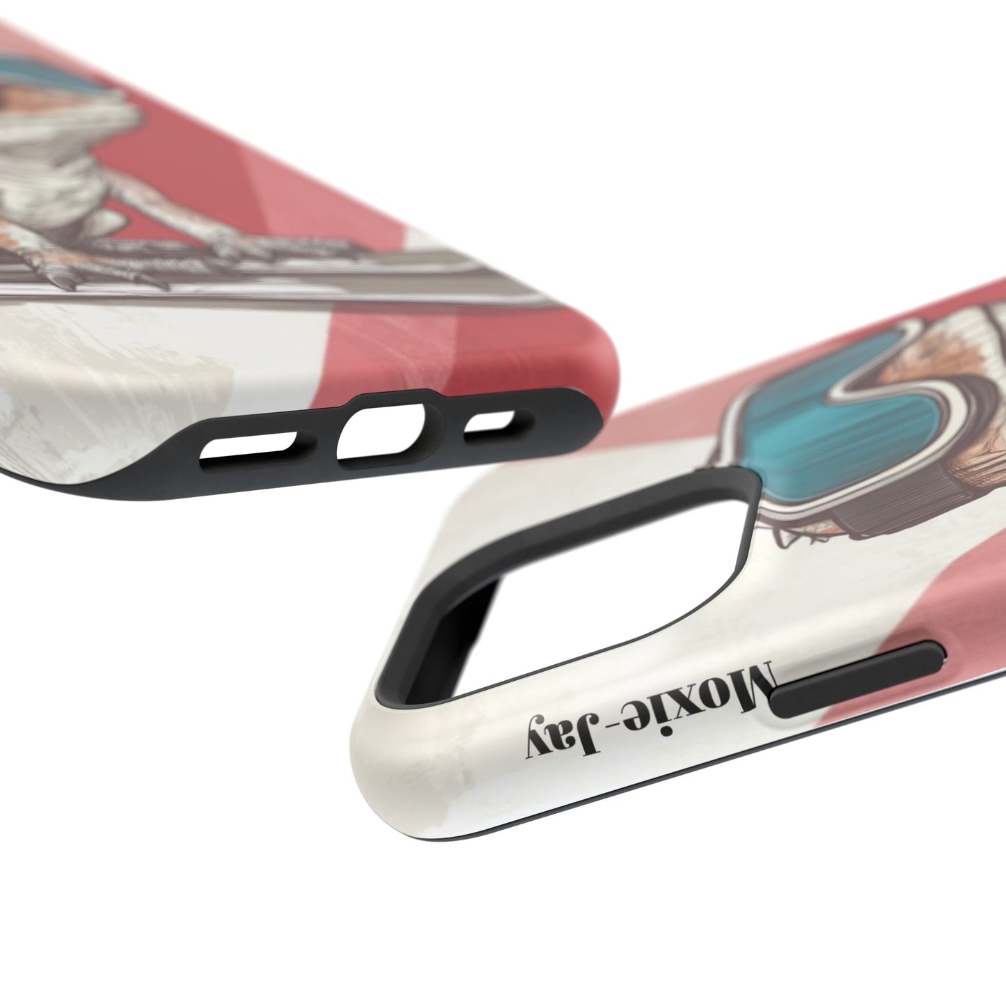 Skiing Lizard Magnetic Tough Case - Fun and Durable Phone Protection for Adventure Lovers!