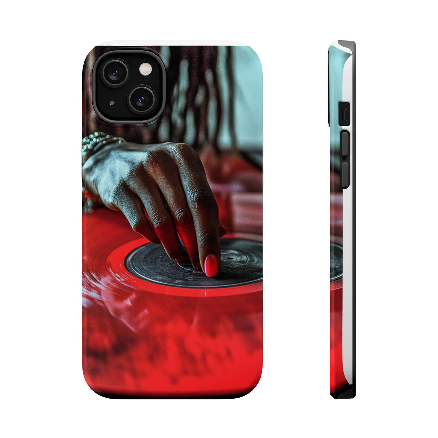 Luxurious MagSafe® Compatible iPhone Case - "Vinyl Groove" by Moxie-Jay