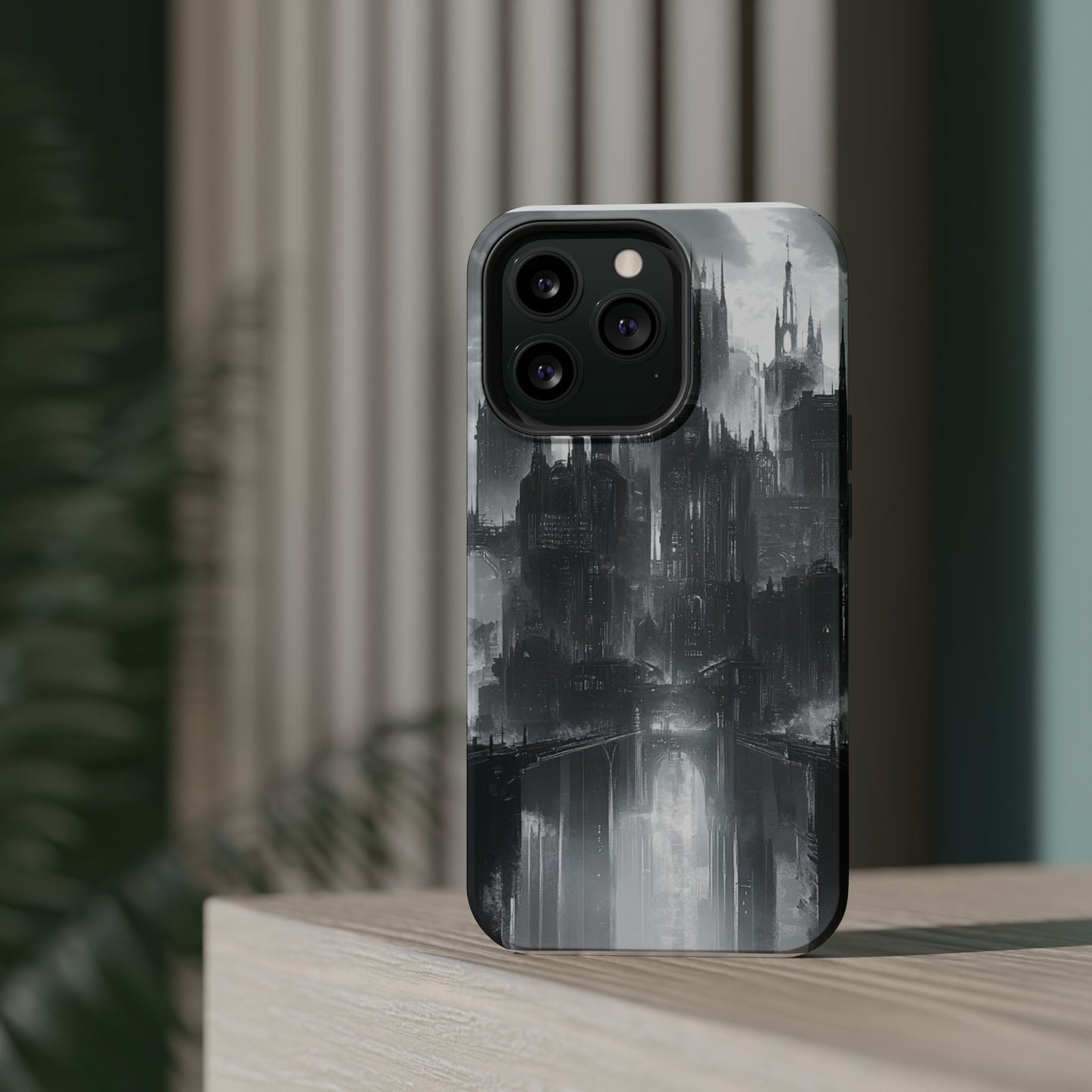 iPhone Magnetic Tough Case - Futuristic Gotham Design by Moxie Jay