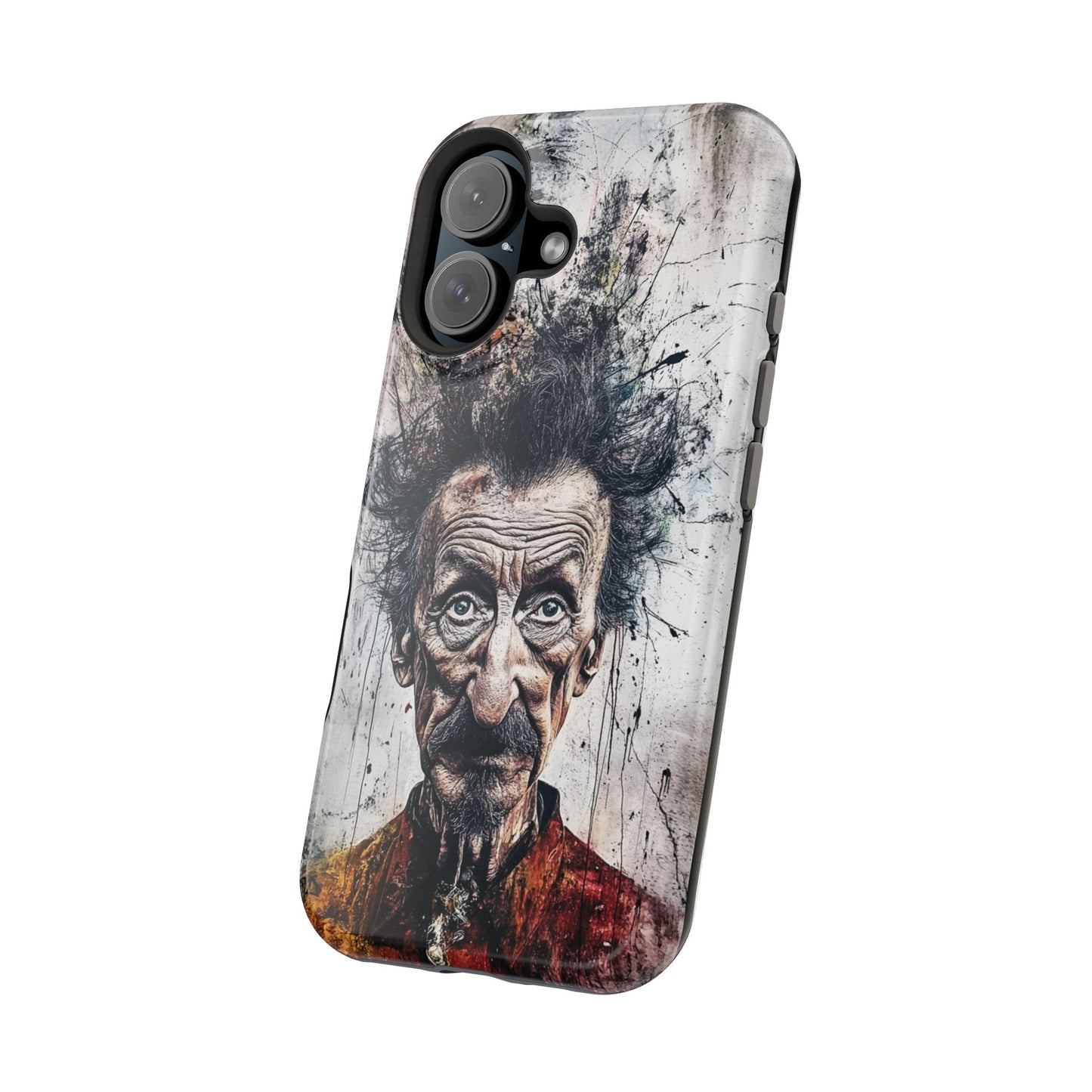 Luxurious Magnetic Wireless Charging Tough iPhone Case - "Demonic Dali" by Moxie-Jay