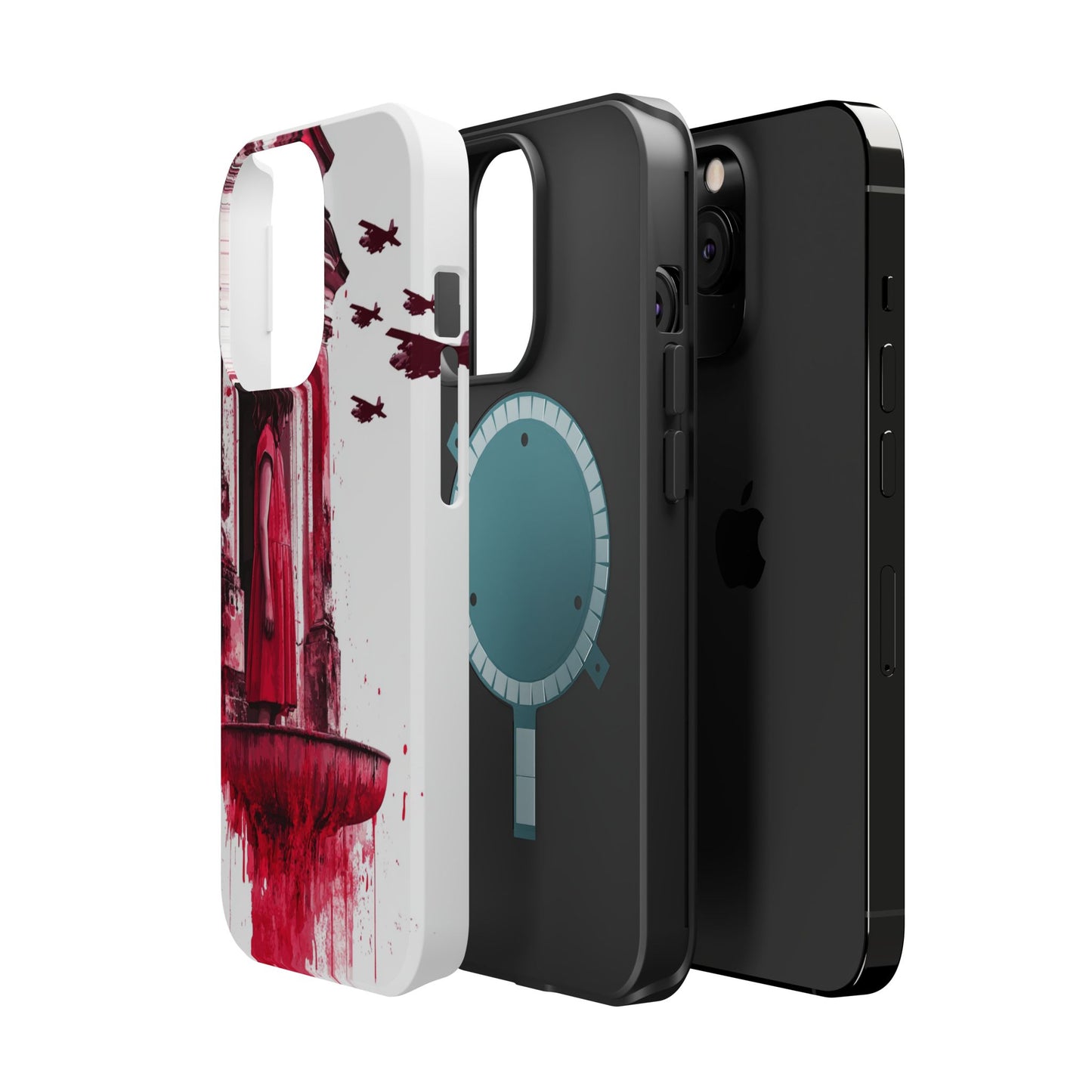 Luxurious MagSafe® Compatible iPhone Case - "Resilience in Ruins" by Moxie-Jay