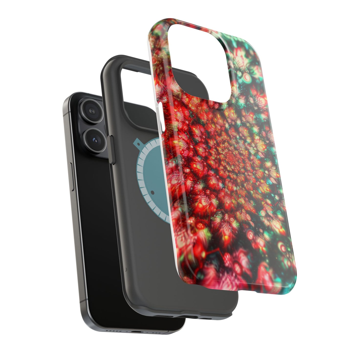 Luxurious Magnetic Wireless Charging Tough iPhone Case - "Psychedelic Dreams" by Moxie-Jay