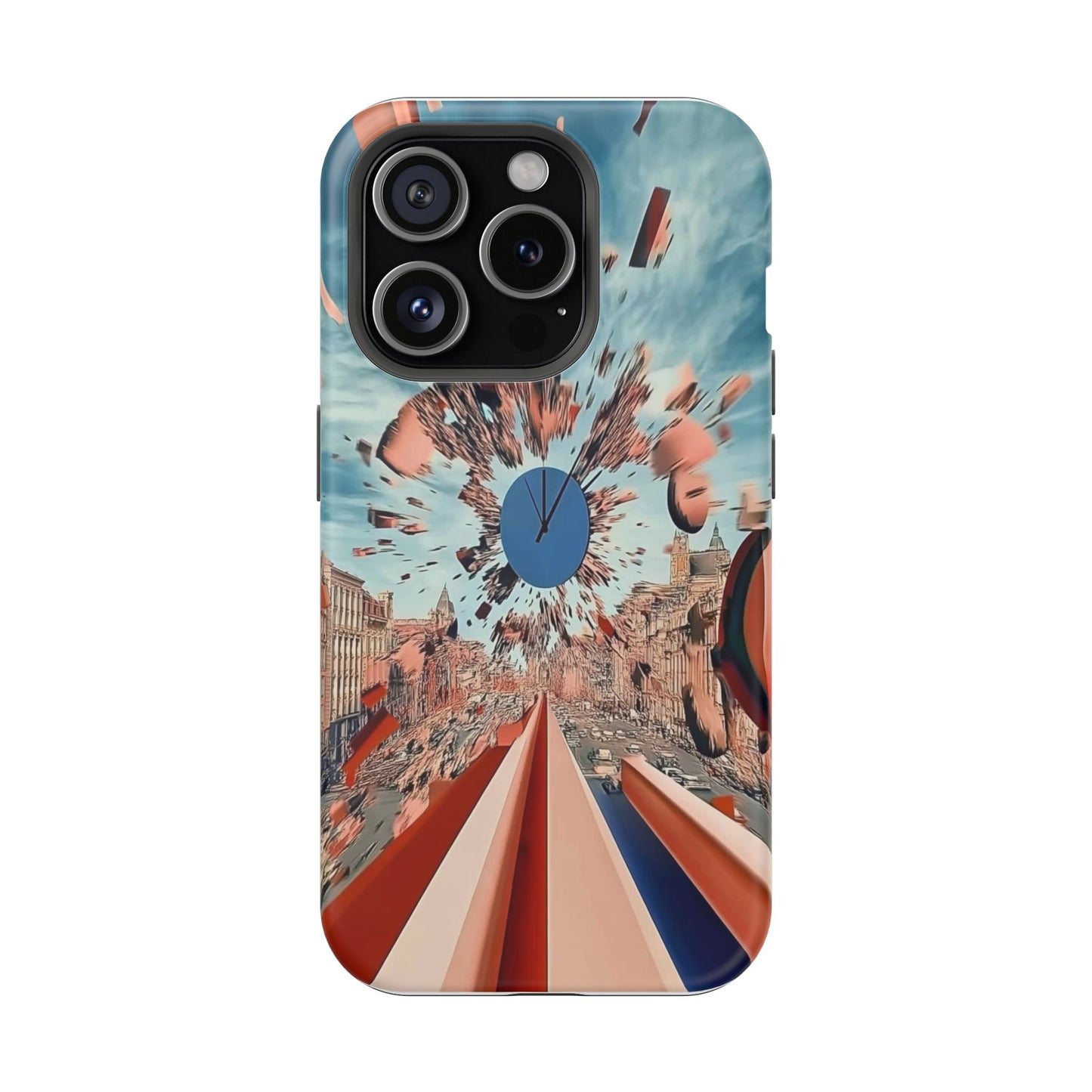 Phone Case with 'World at 10000 MPH' Art by Moxie Jay