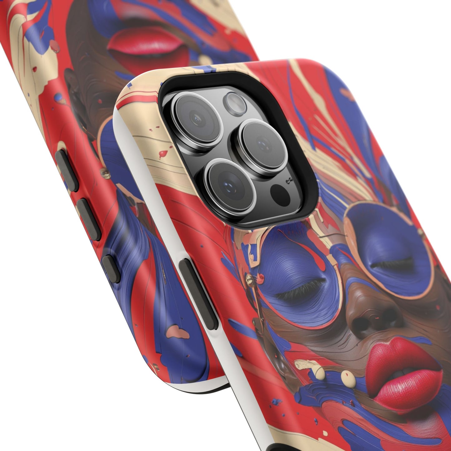 iPhone Magnetic Case - Original Artwork by Moxie-Jay, Futuristic Black Woman Design