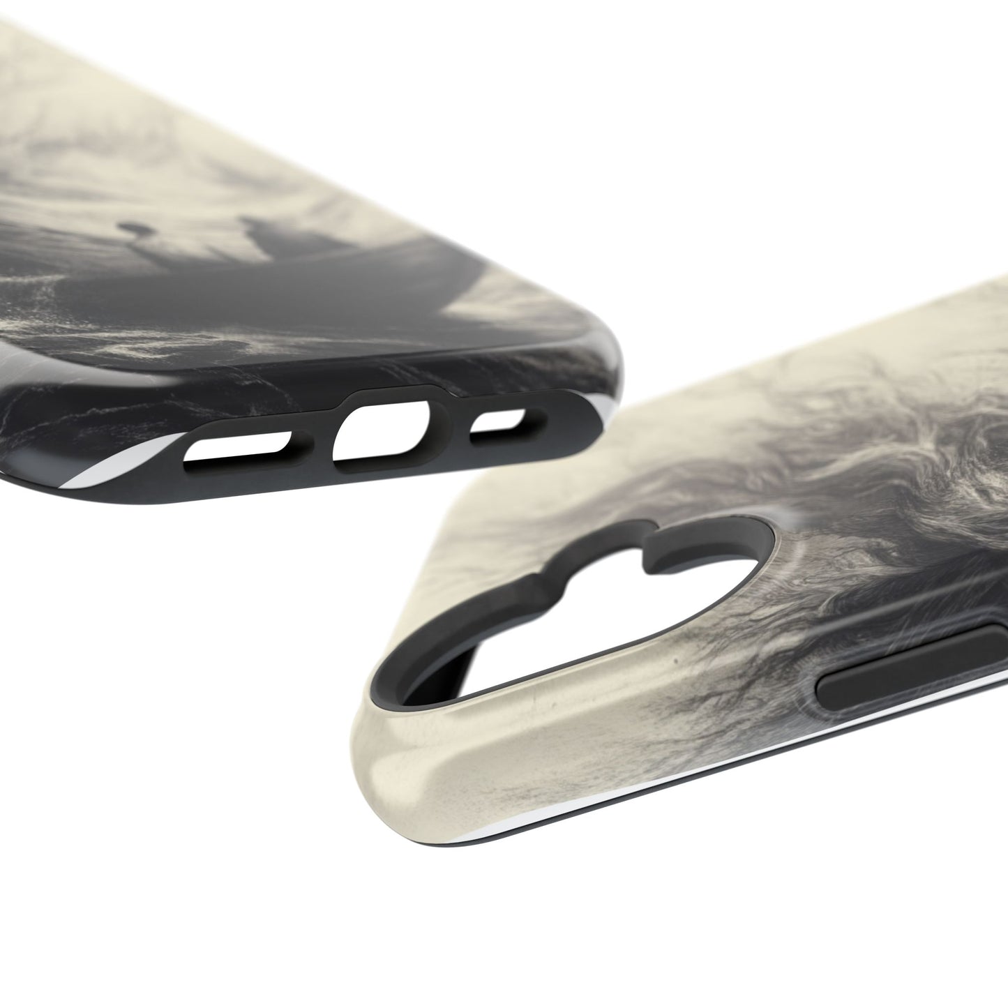 Magnetic Phone Case - Men in Boat Drawing by Moxie-Jay